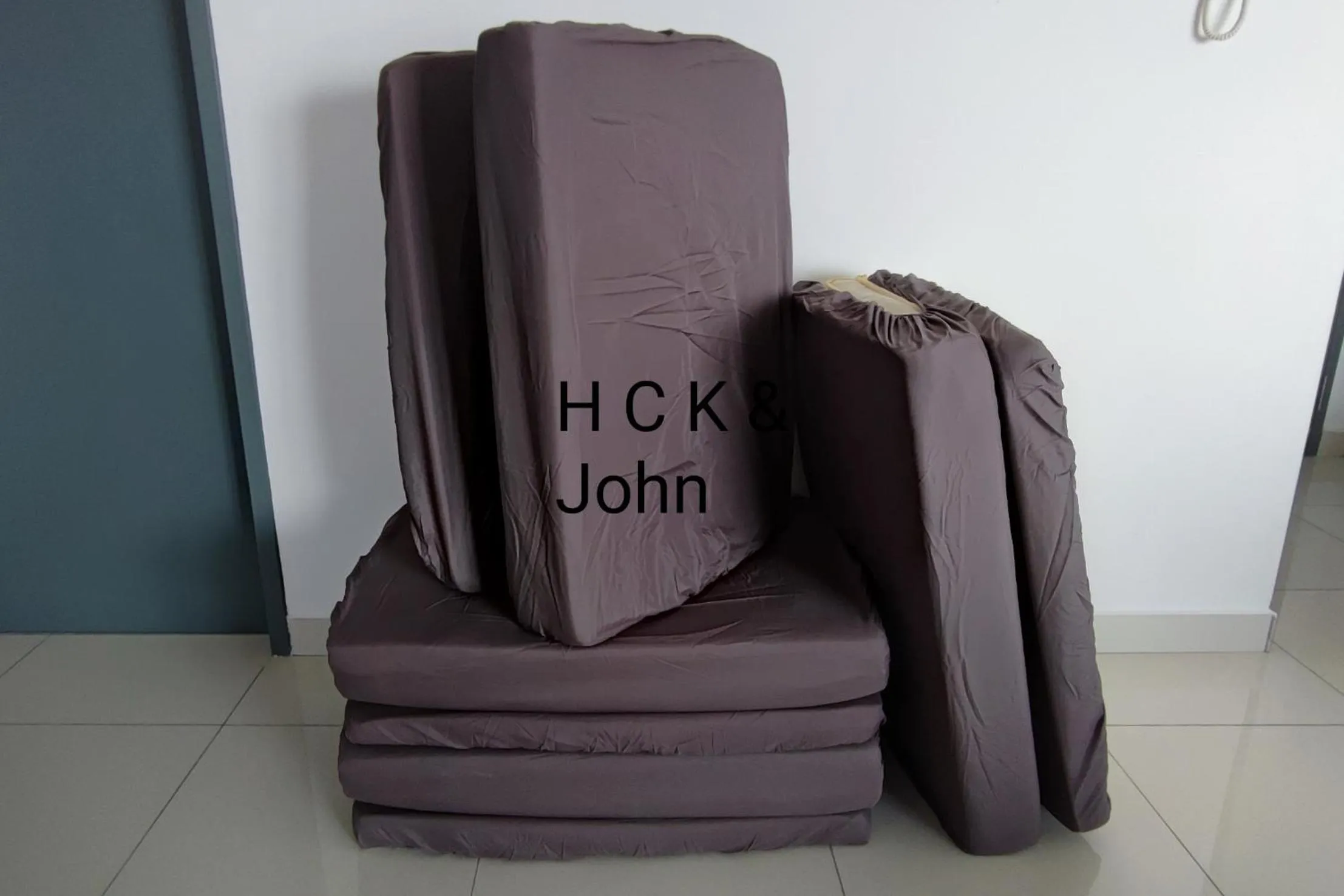 Living room in Double Storey Pool at Trio Setia by HCK