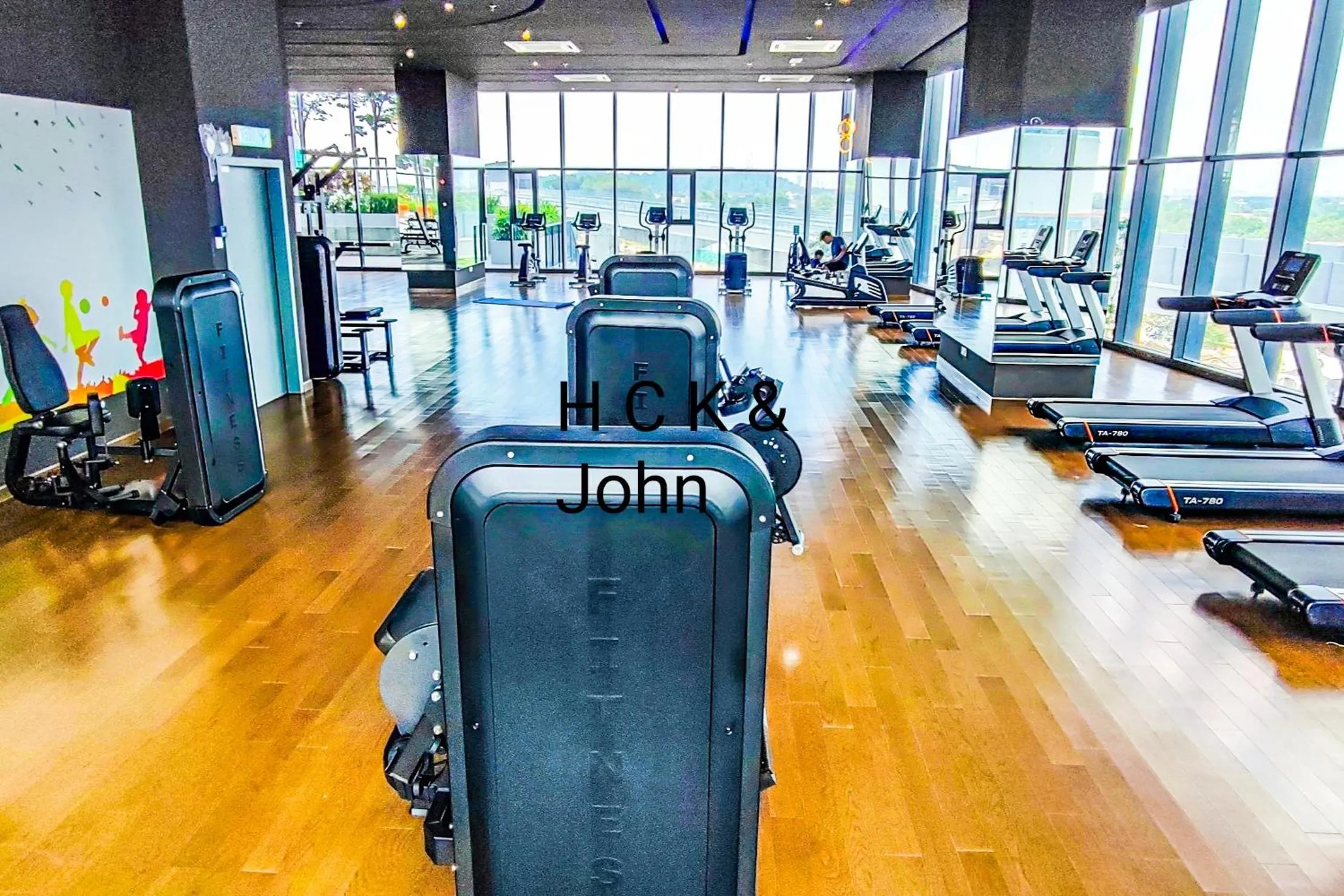 Fitness centre/facilities in Double Storey Pool at Trio Setia by HCK