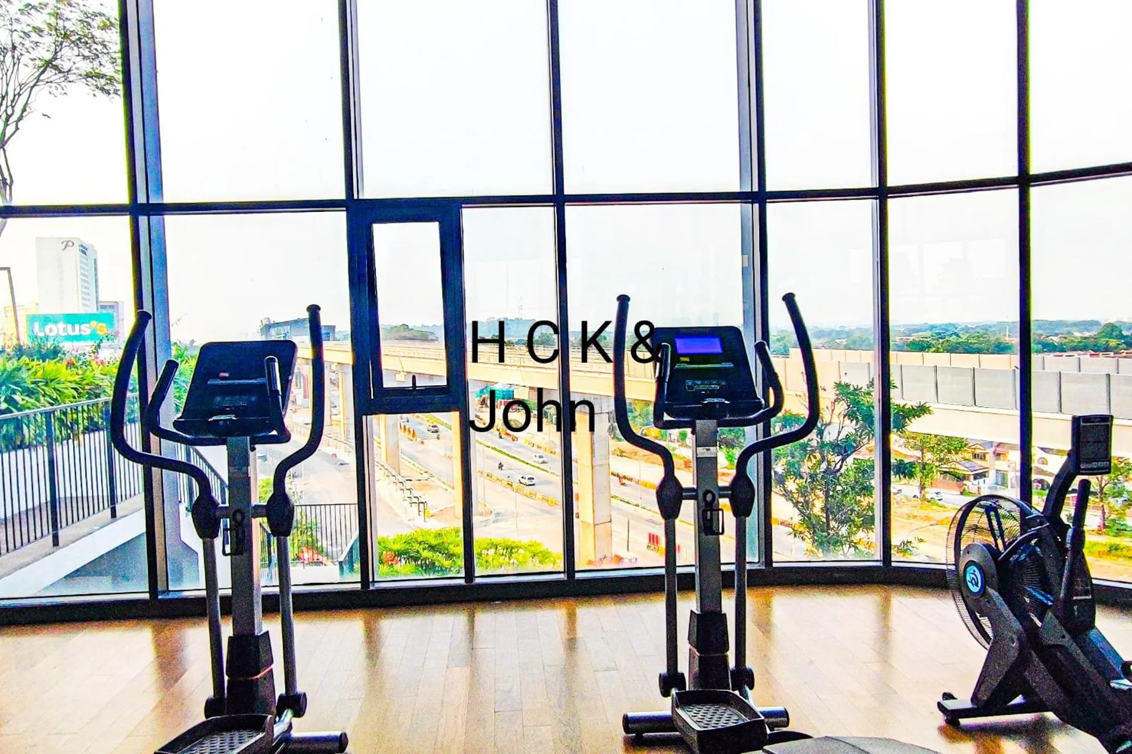 Fitness centre/facilities in Double Storey Pool at Trio Setia by HCK
