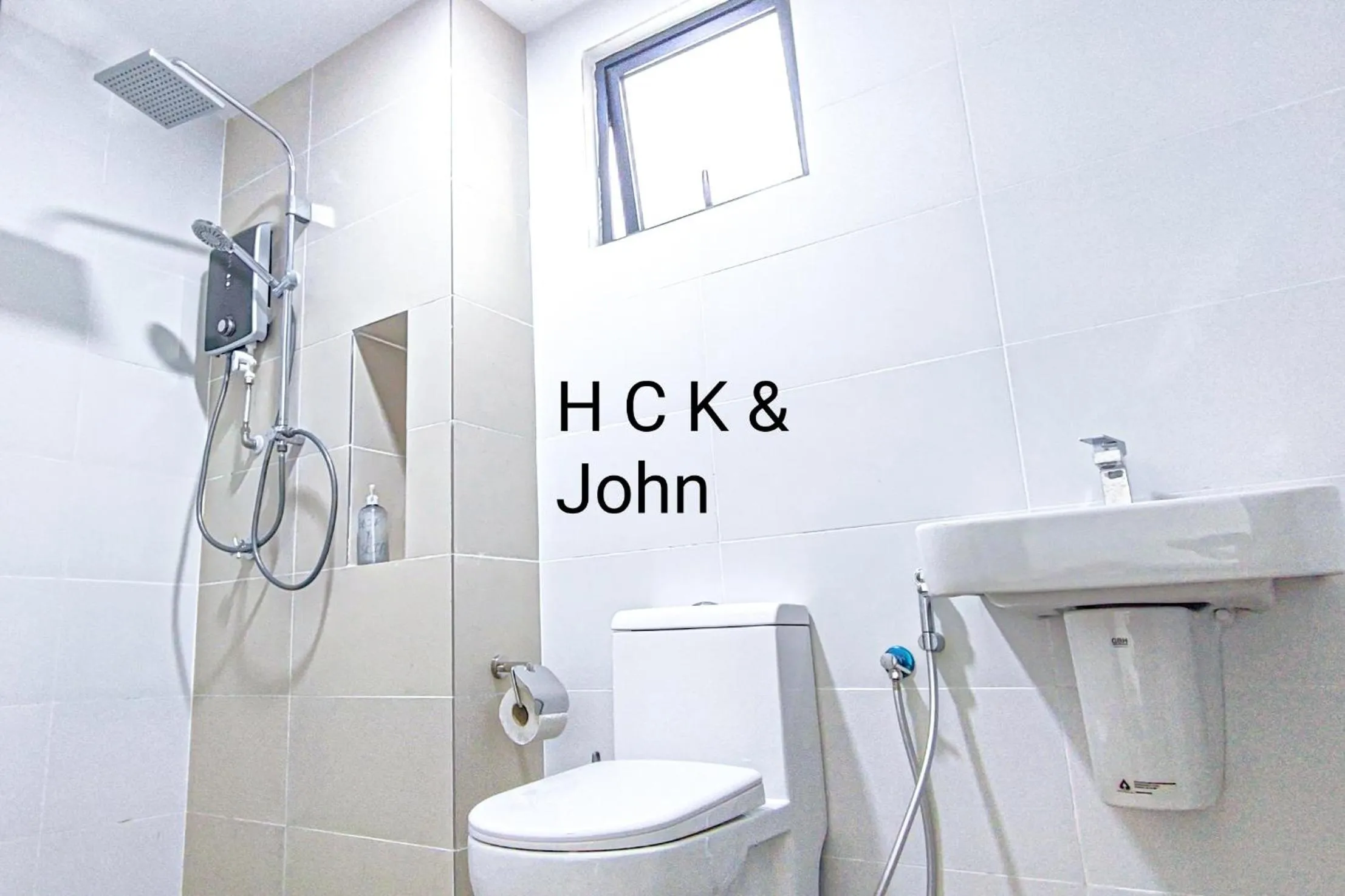 Shower in Double Storey Pool at Trio Setia by HCK
