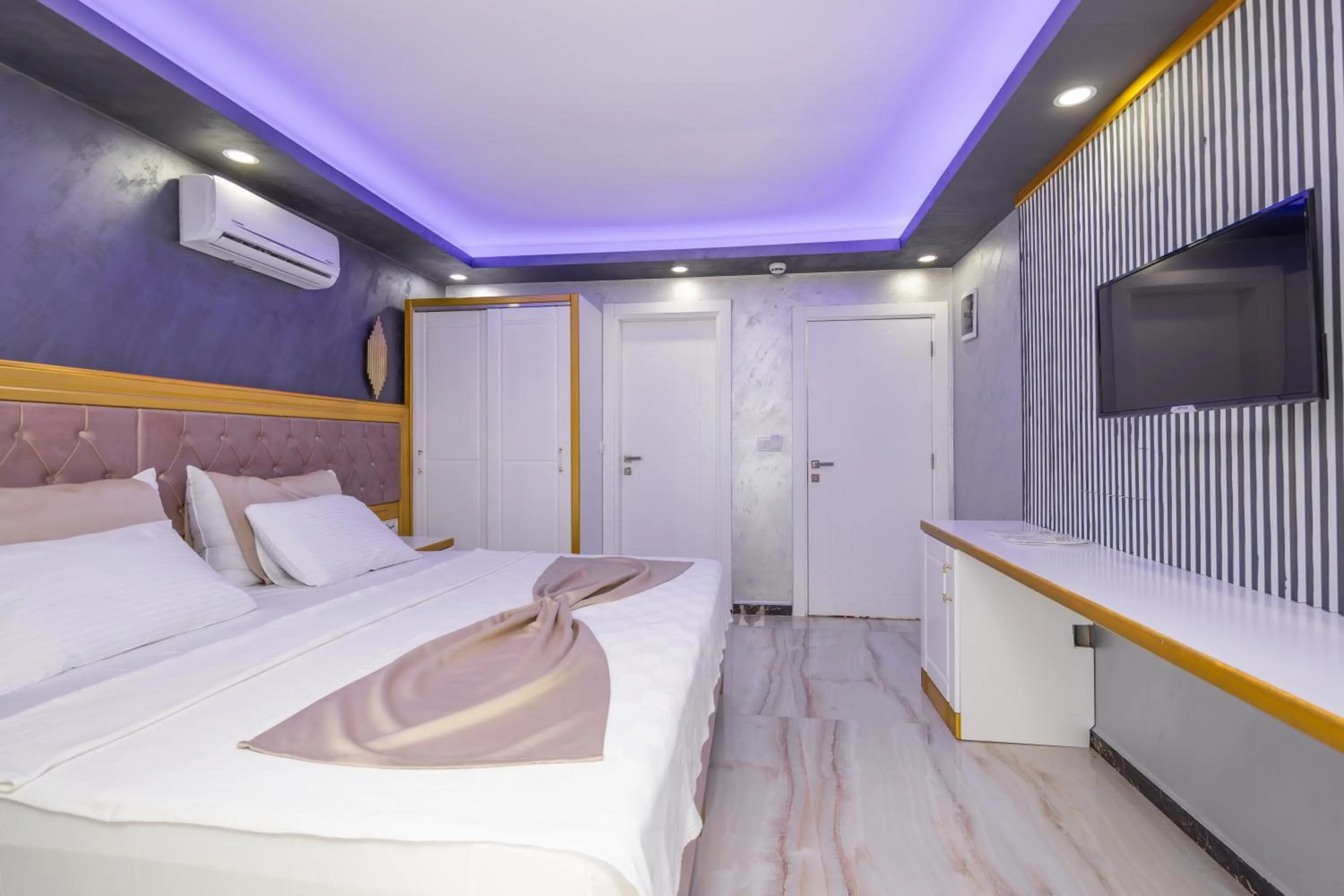 Bed in Cihan Bey Otel Belek