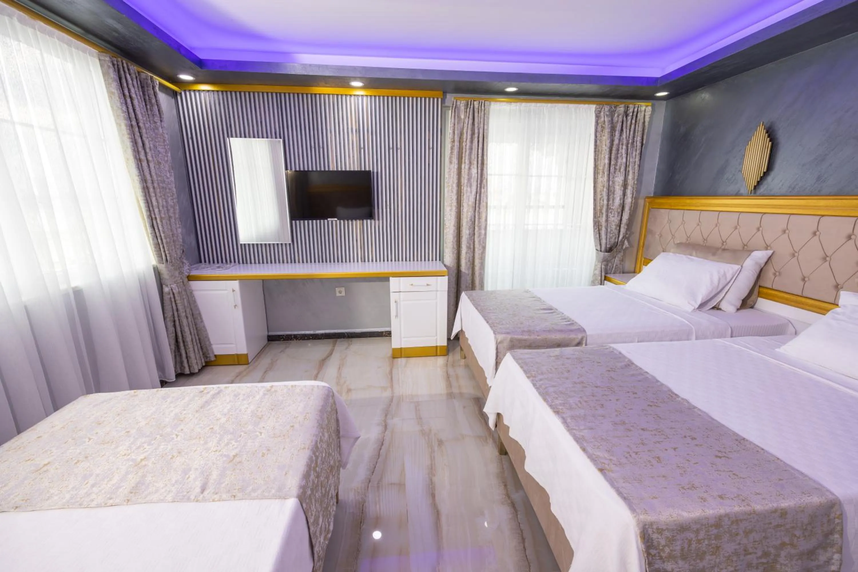 Bed in Cihan Bey Otel Belek