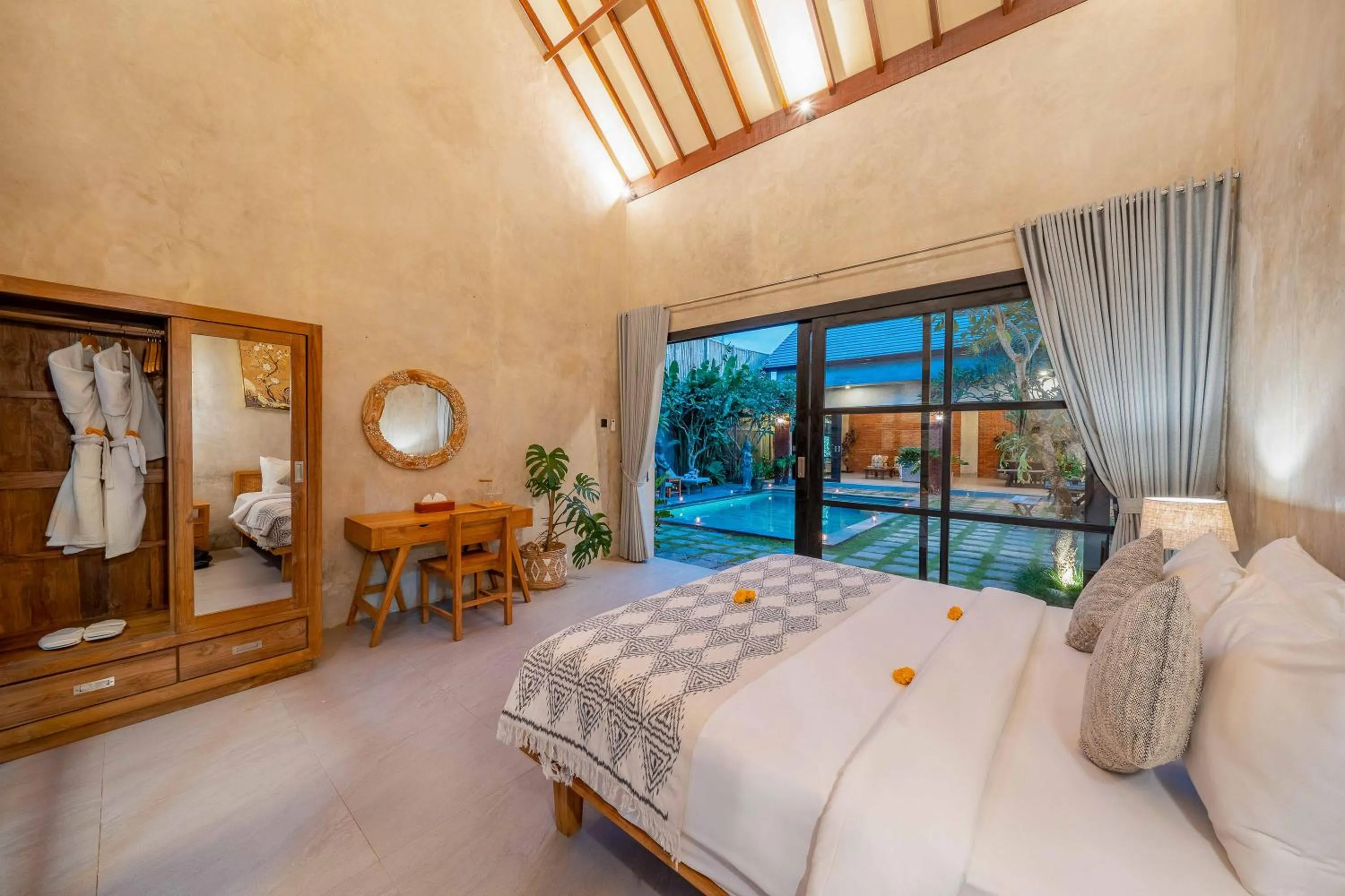 View (from property/room), Bed in Villa Jonsu Uluwatu by Nagisa Bali