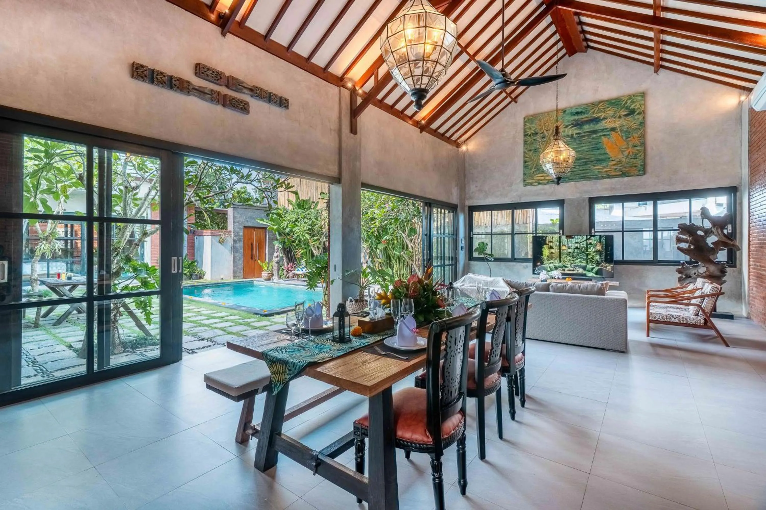 Living room in Villa Jonsu Uluwatu by Nagisa Bali