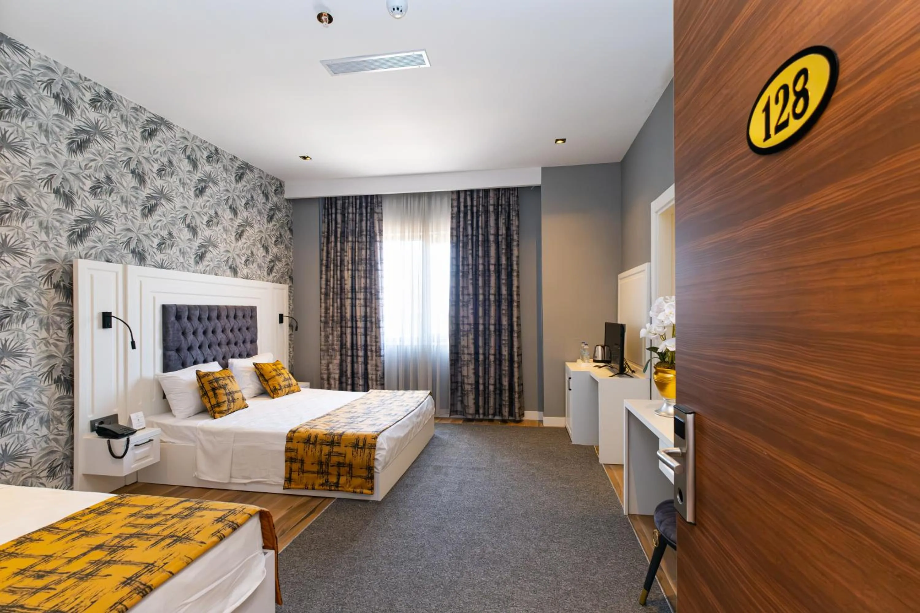 Bed in Hipodrom Hotel