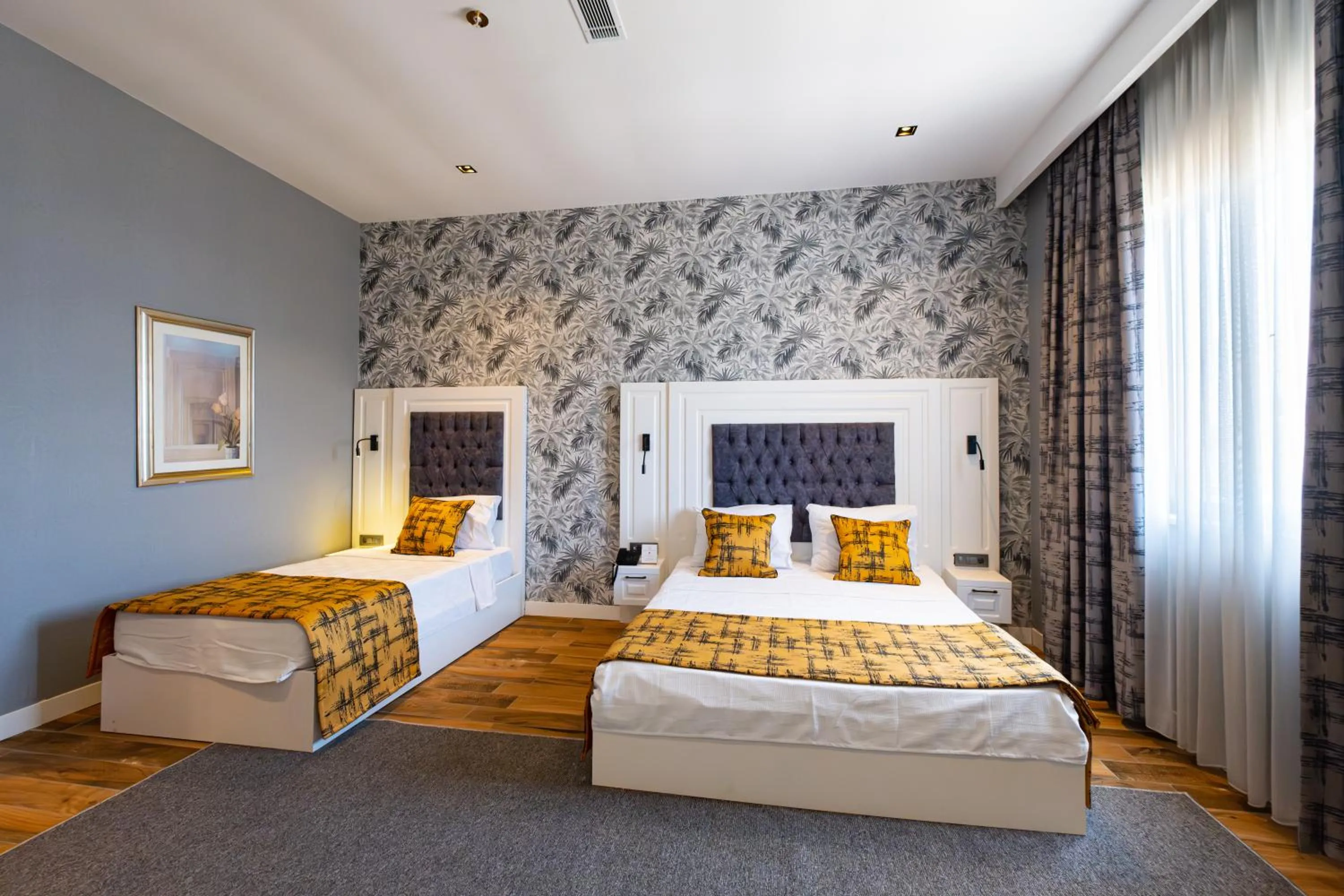 Bed in Hipodrom Hotel