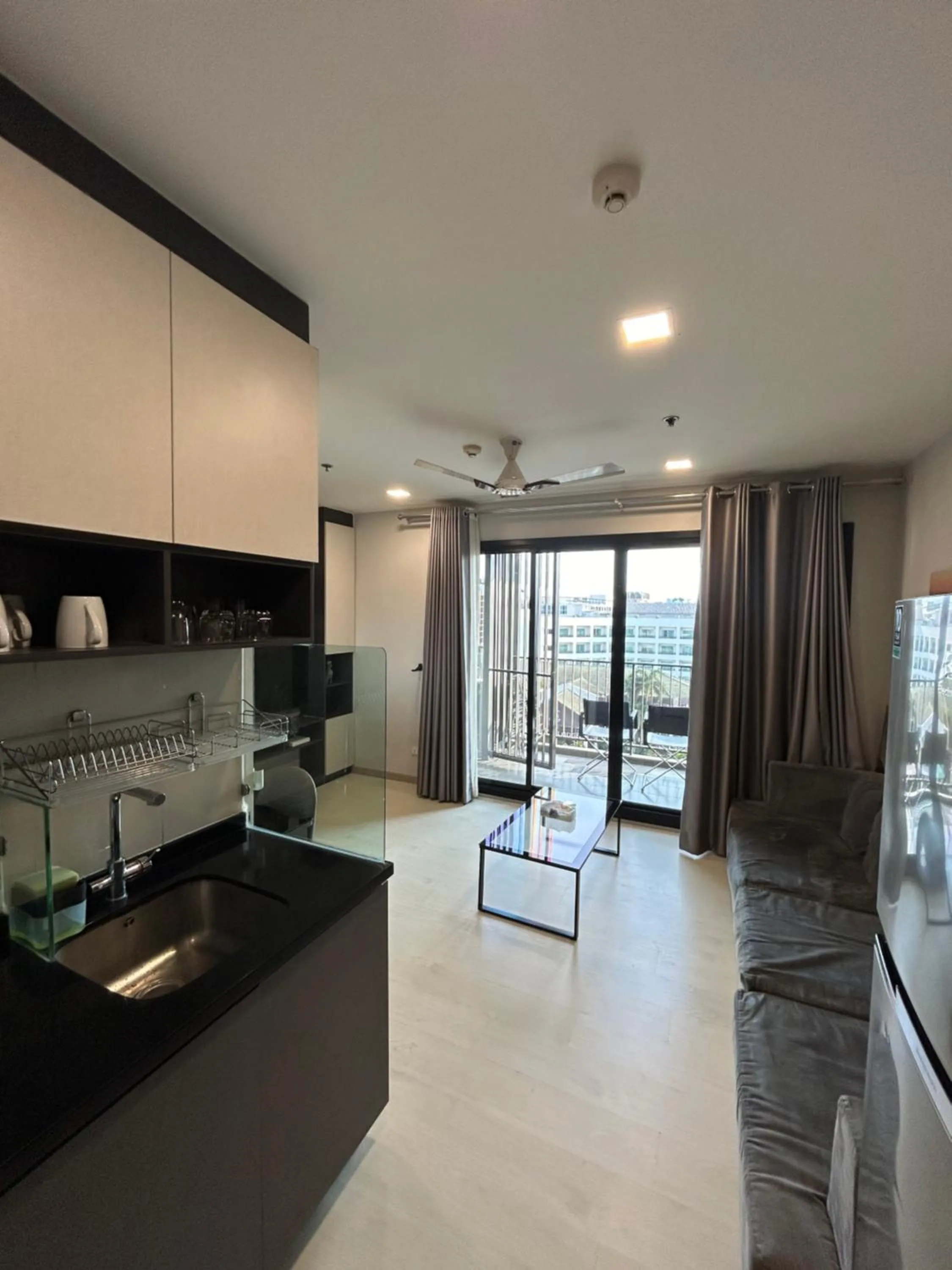 Living room in The Base Central Pattaya