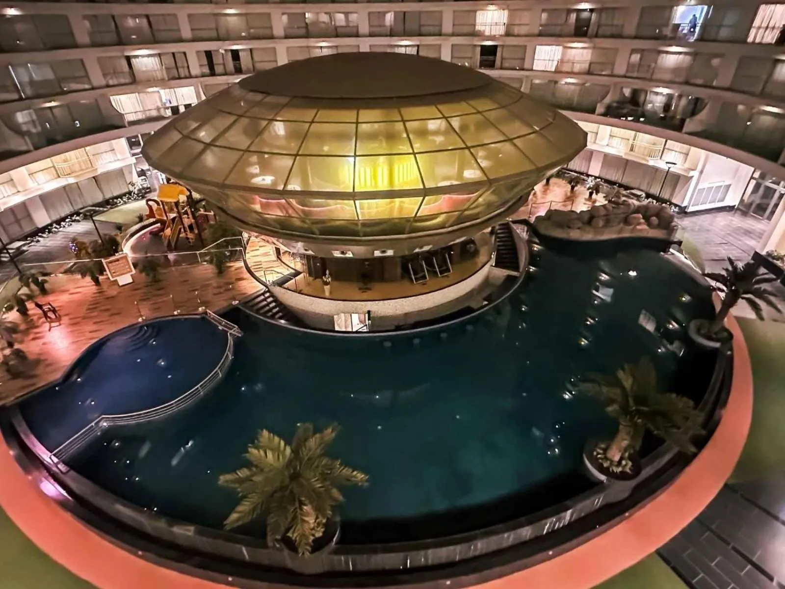 Pool view in Ambition studio apartment at rajhans belliza