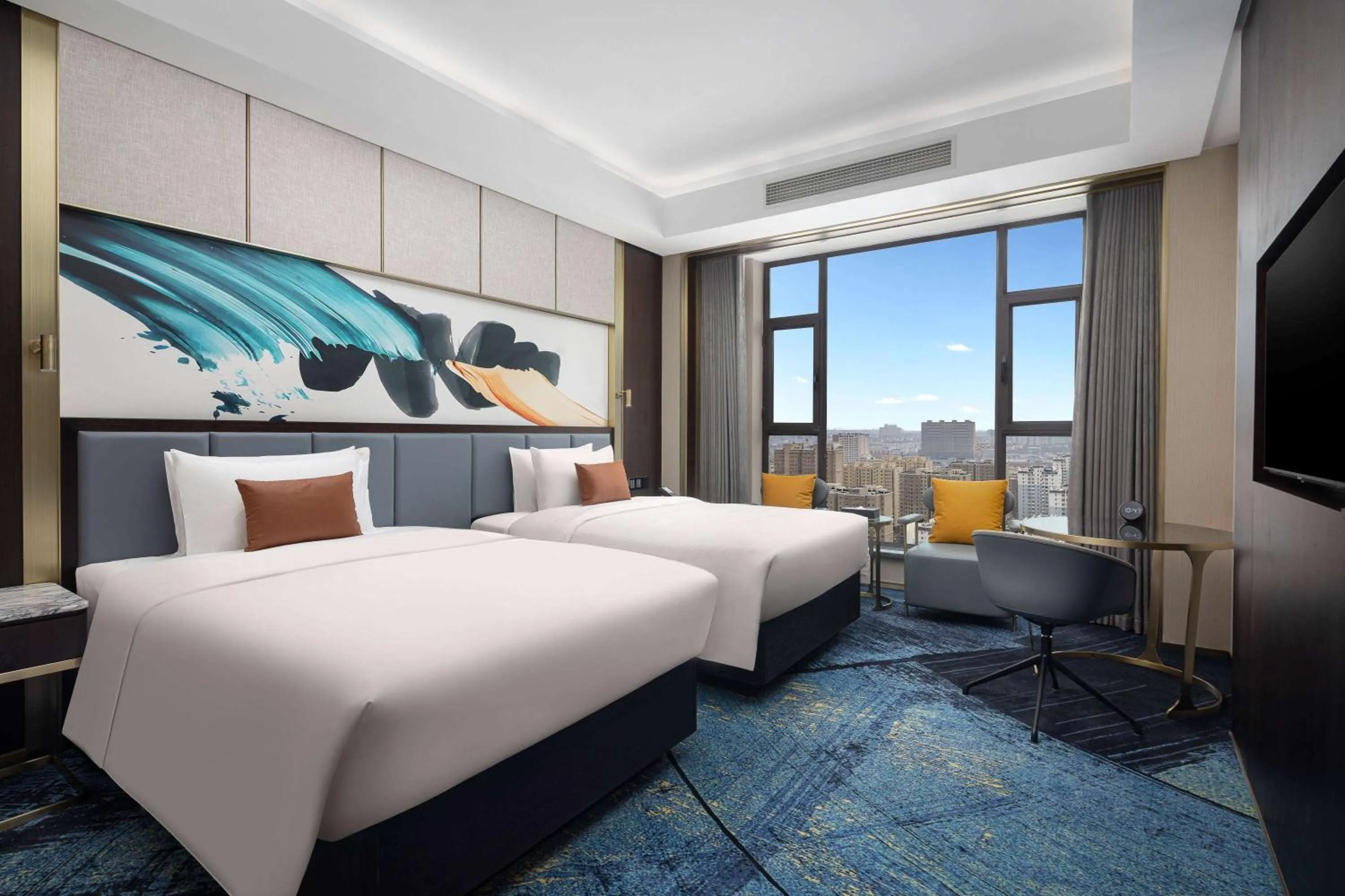 Photo of the whole room in Wyndham Garden FuKang Downtown