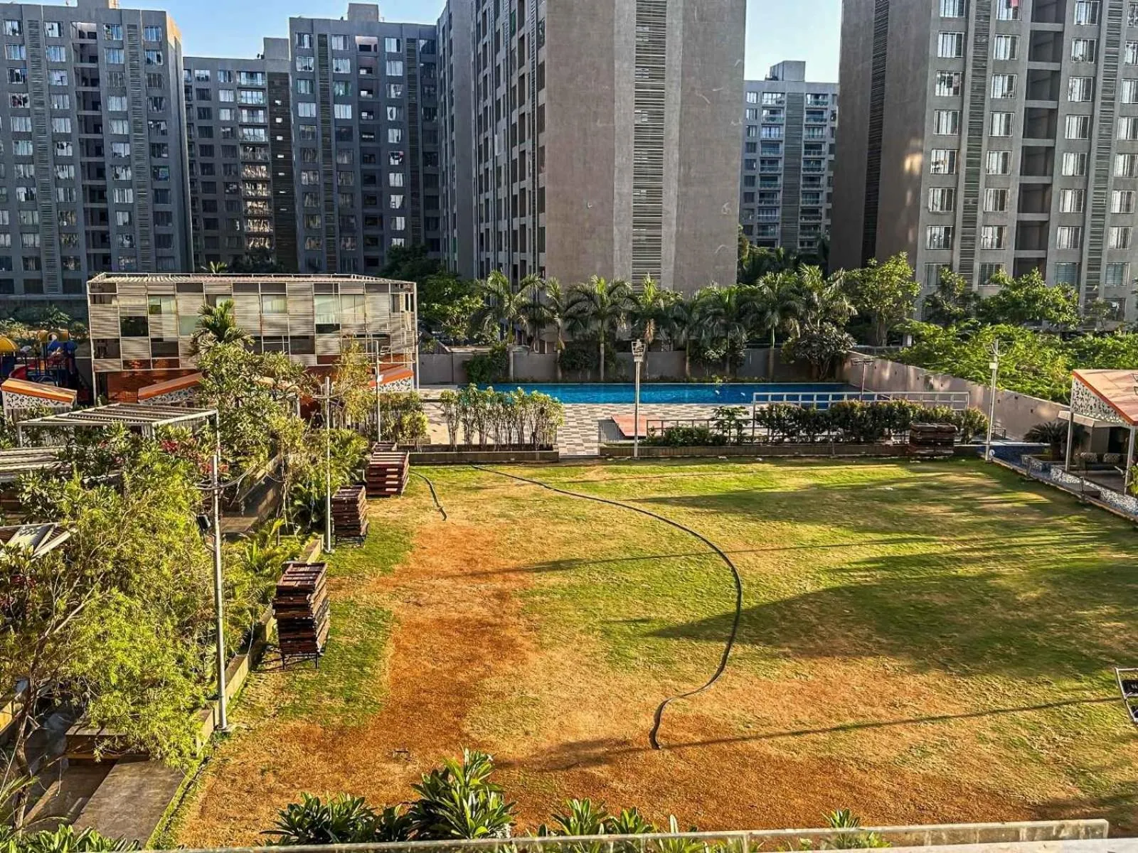 Garden in Ambition studio apartment at weekend address