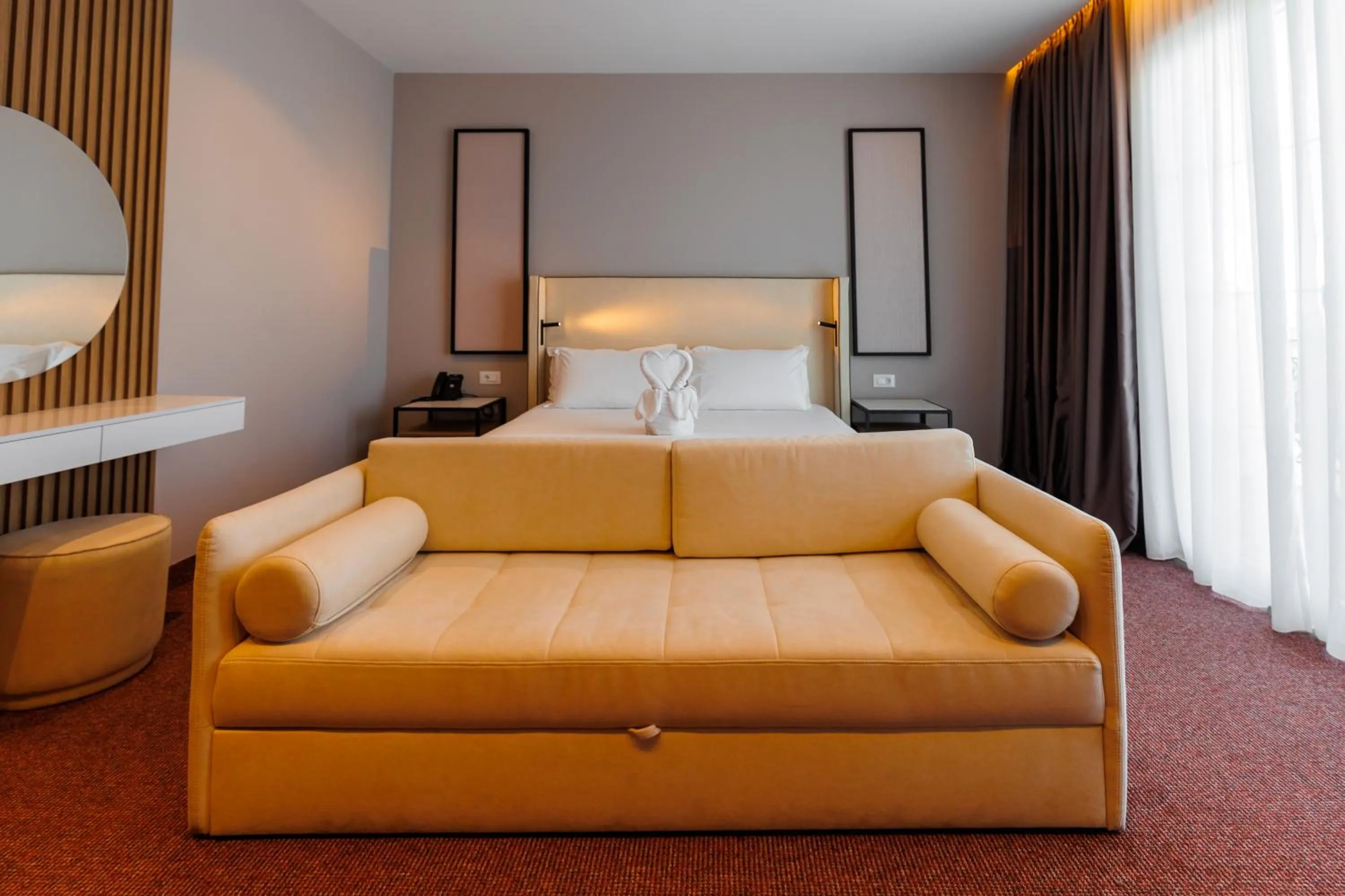 Bed in Hotel Amelia Mare