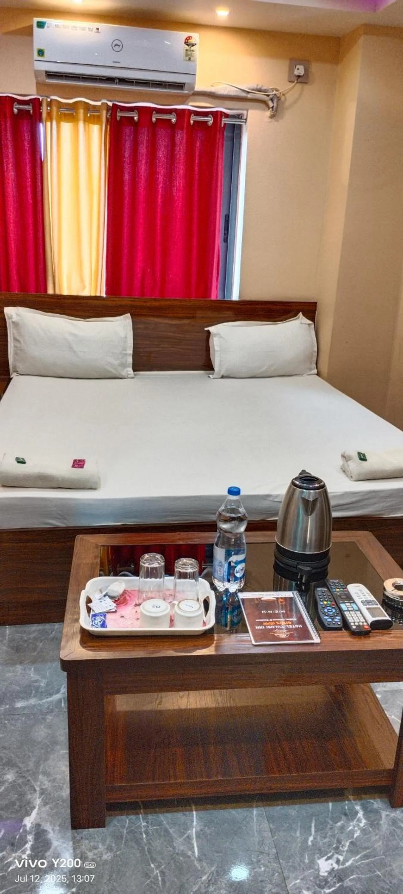 Bed in Hotel Tulusi Inn ! Bolpur, Shantiniketan ! Luxury Feel In Budget