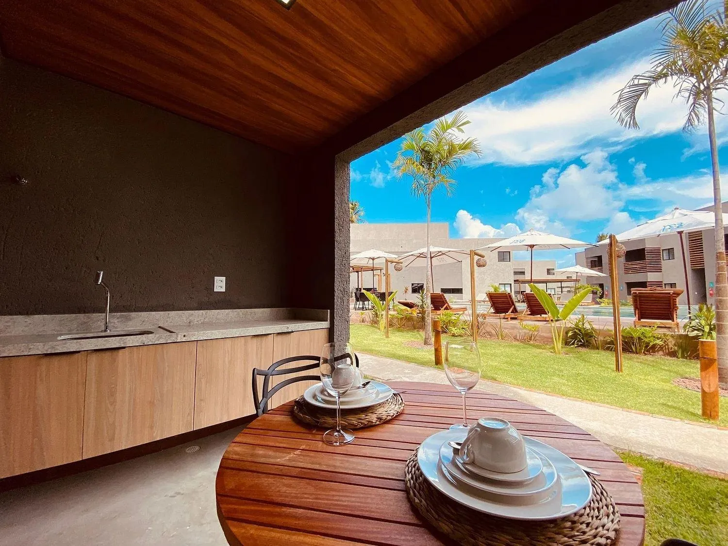 Balcony/Terrace in Villas Manatee Milagres por Quarto à Vista