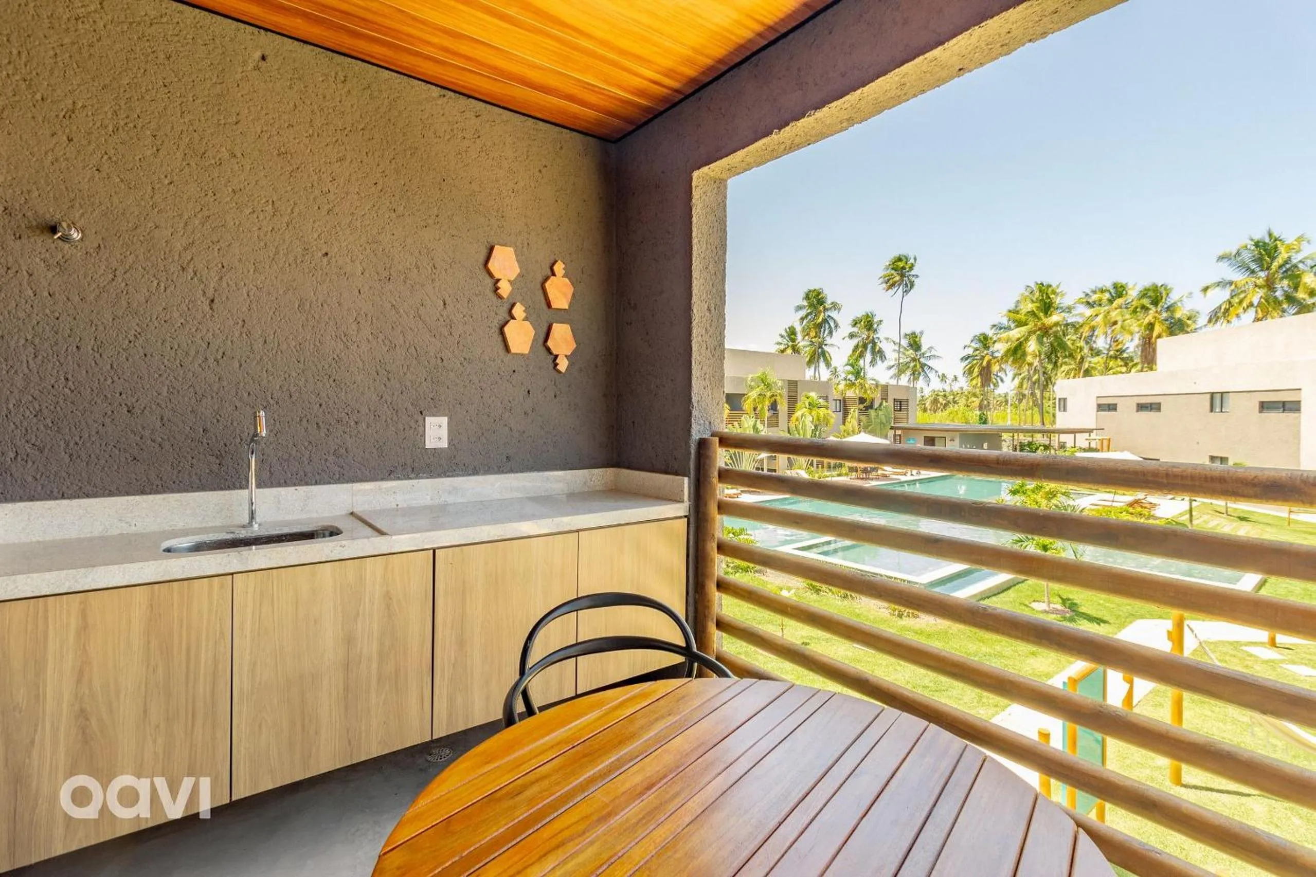 Balcony/Terrace in Villas Manatee Milagres por Quarto à Vista