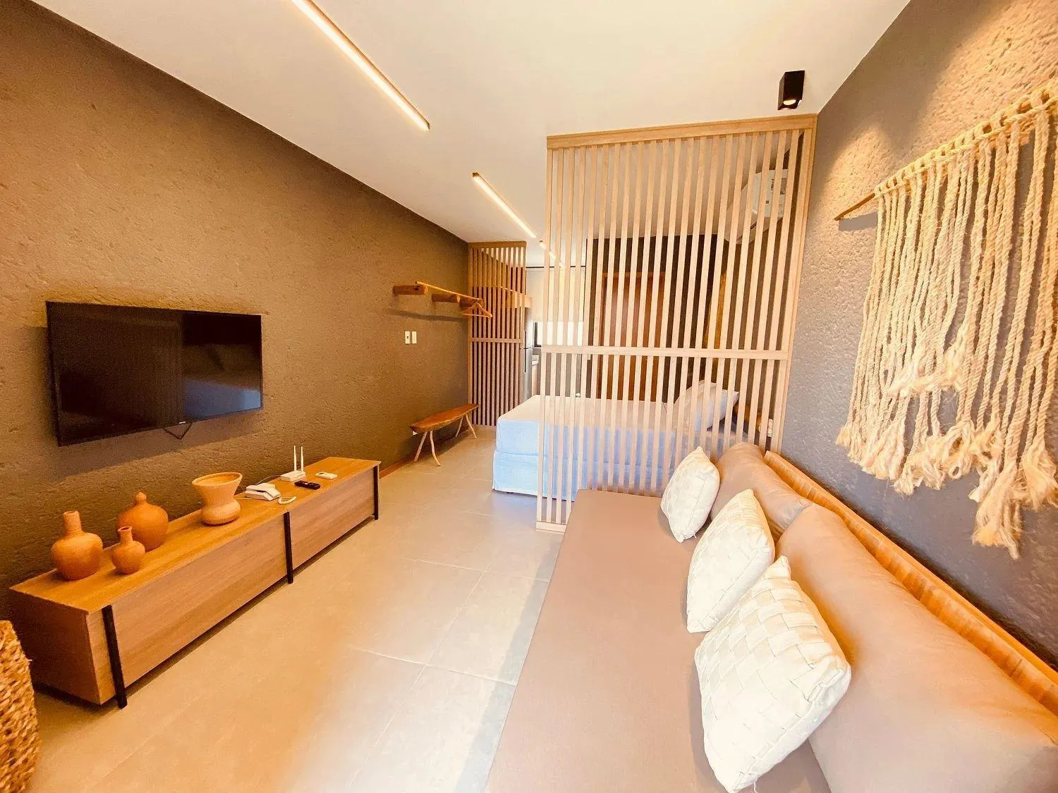 Living room in Villas Manatee Milagres por Quarto à Vista