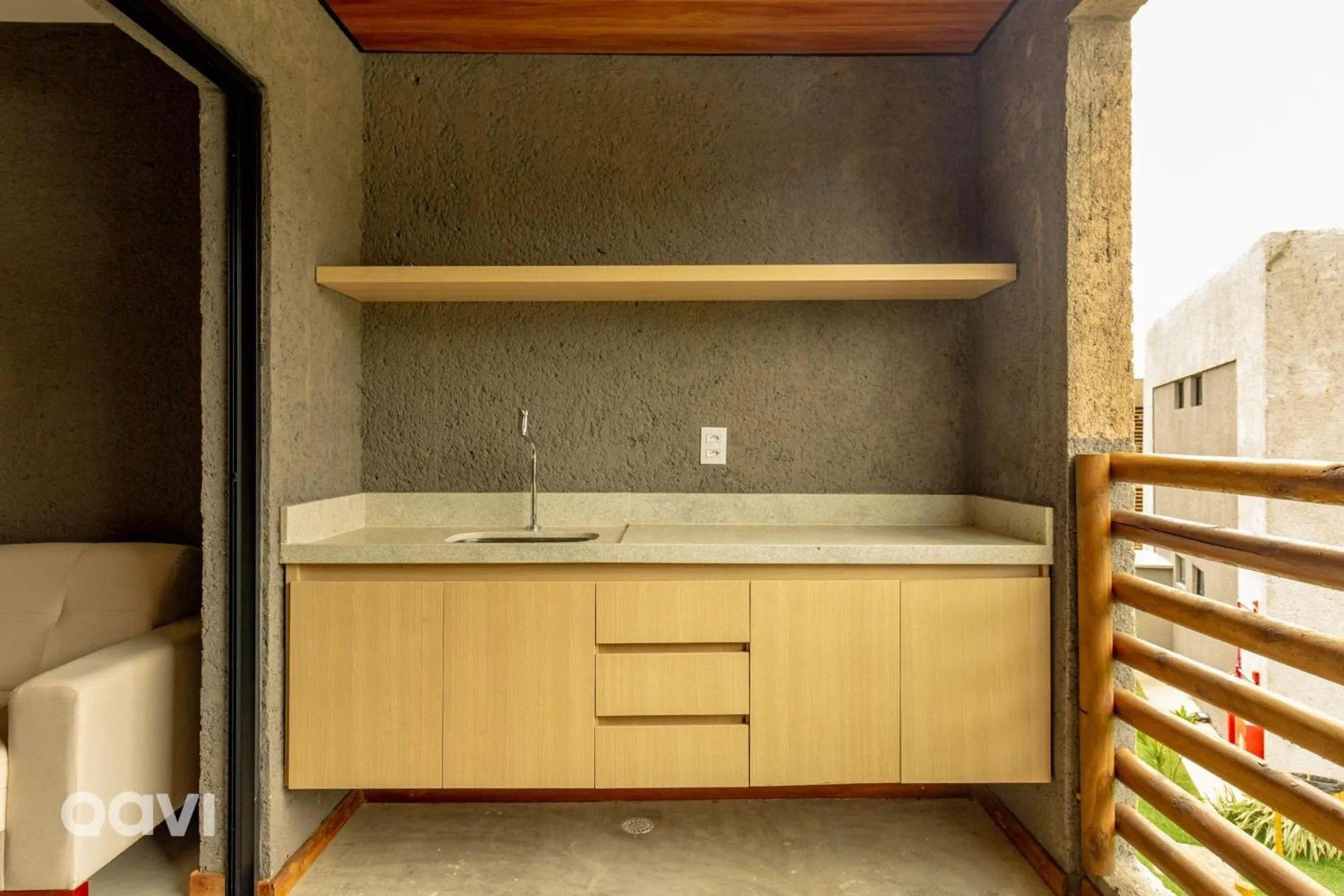 Balcony/Terrace in Villas Manatee Milagres por Quarto à Vista