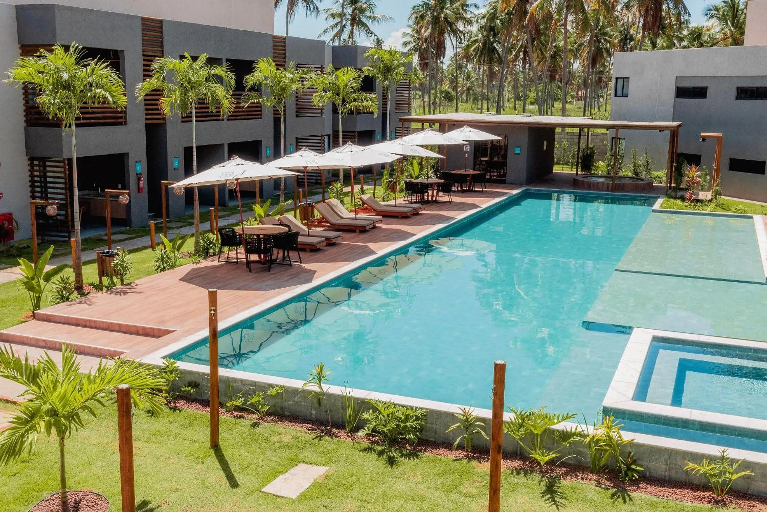 Pool view in Villas Manatee Milagres por Quarto à Vista