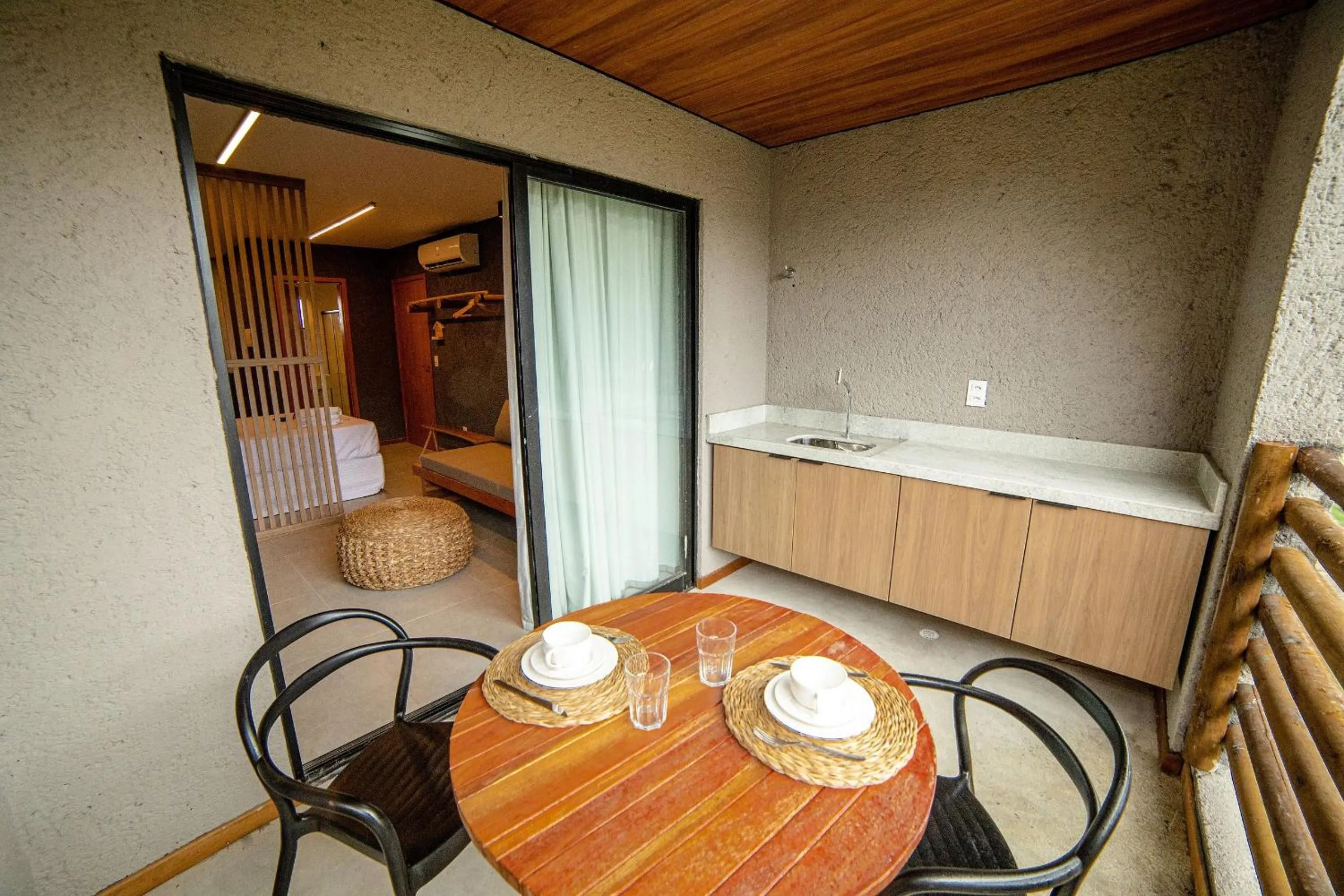 Balcony/Terrace in Villas Manatee Milagres por Quarto à Vista