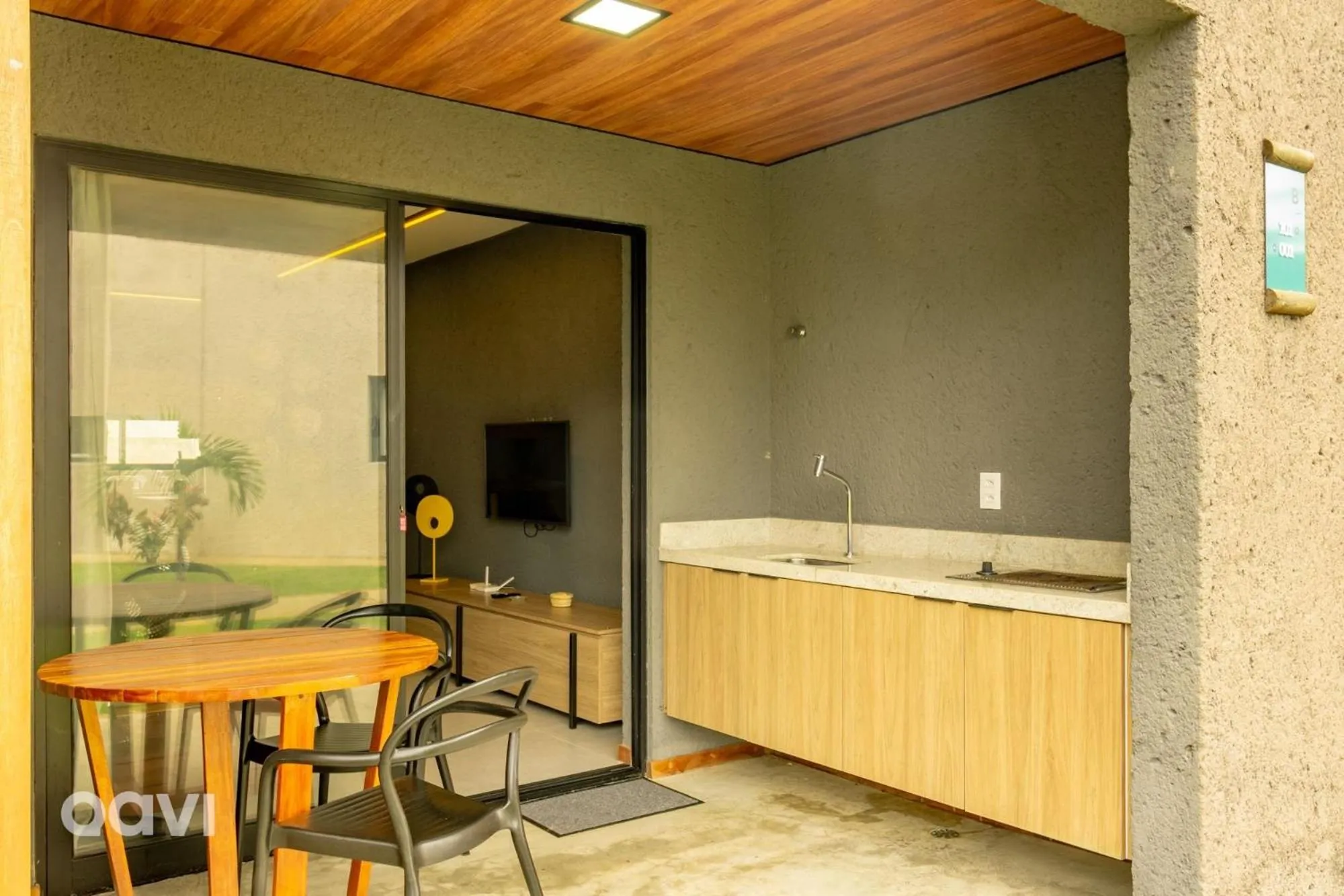 Balcony/Terrace in Villas Manatee Milagres por Quarto à Vista