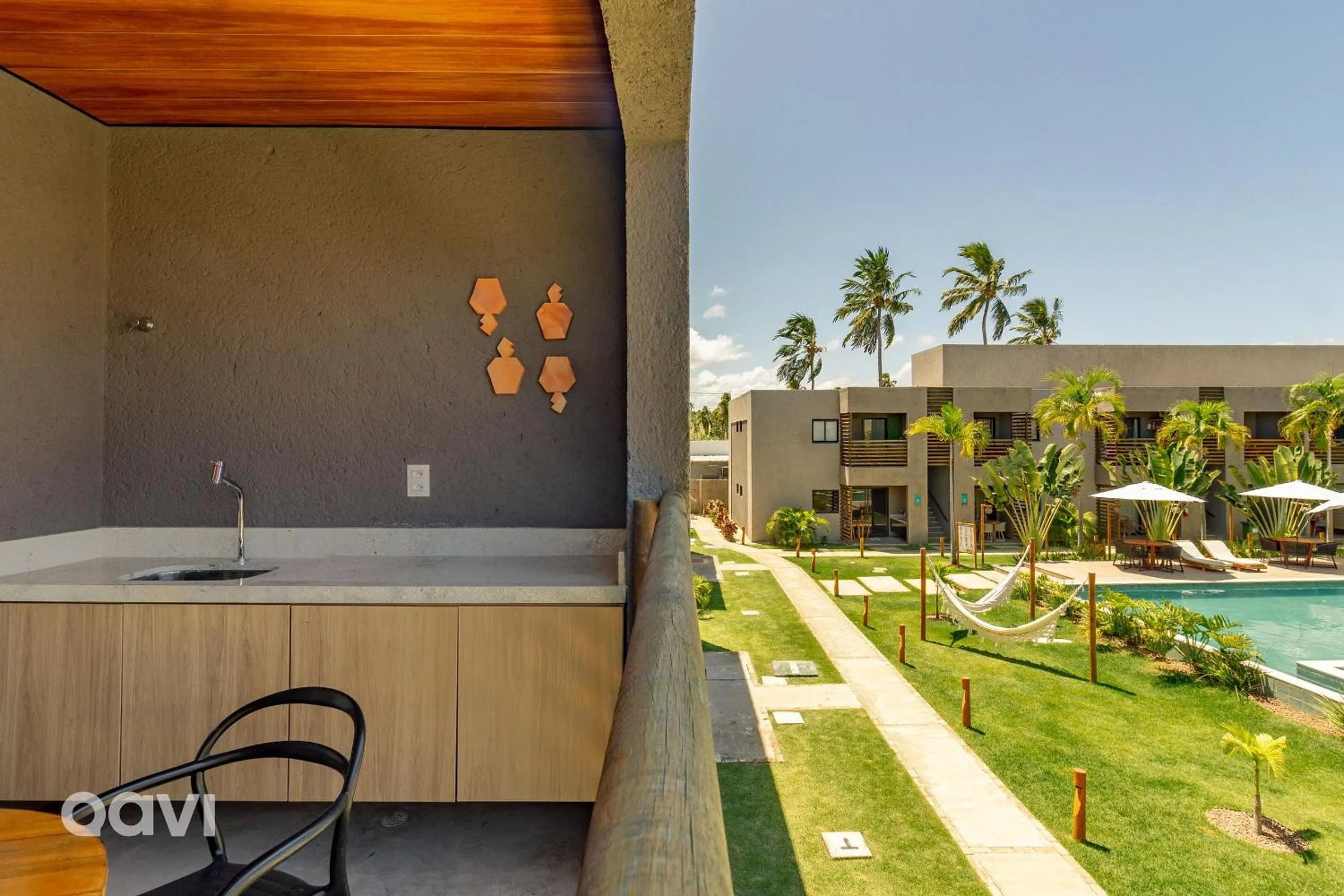 Balcony/Terrace in Villas Manatee Milagres por Quarto à Vista