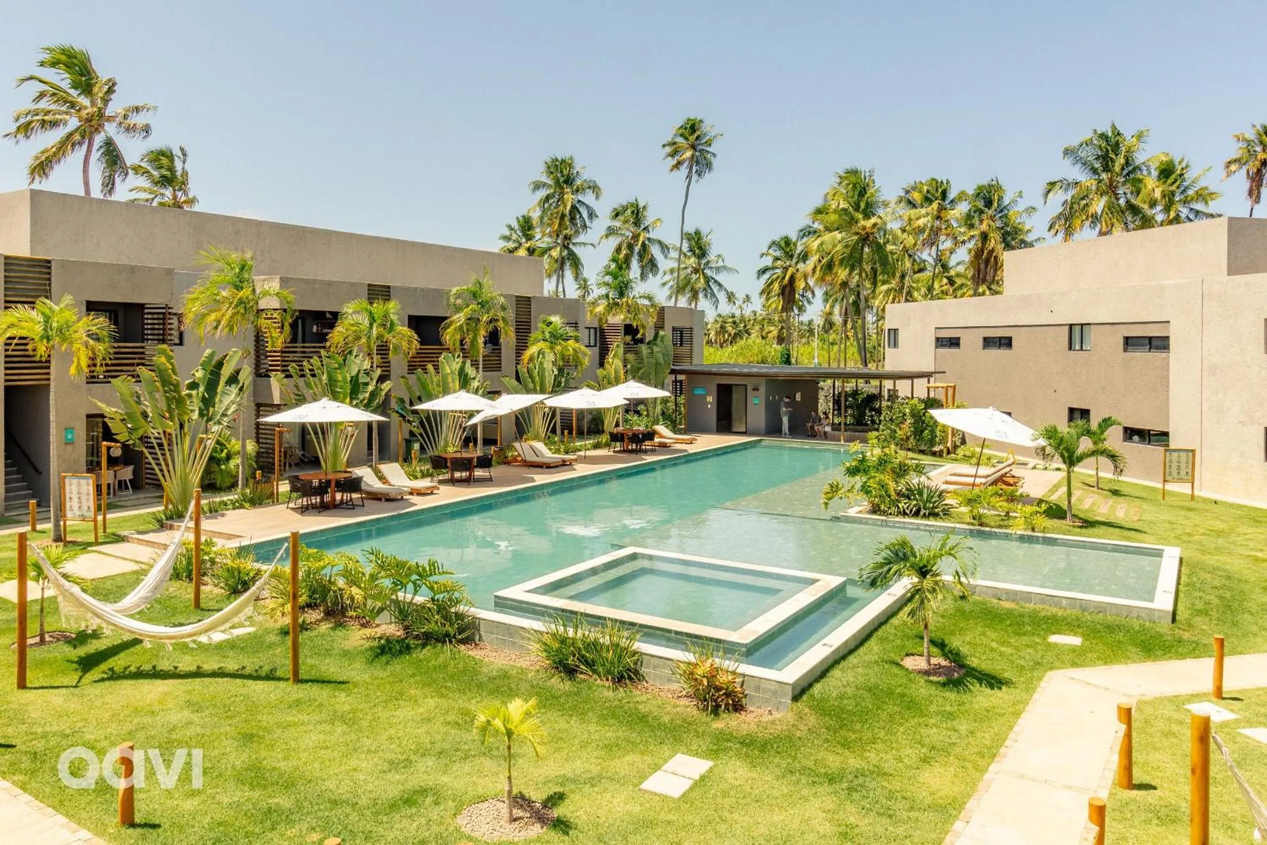 Pool view in Villas Manatee Milagres por Quarto à Vista