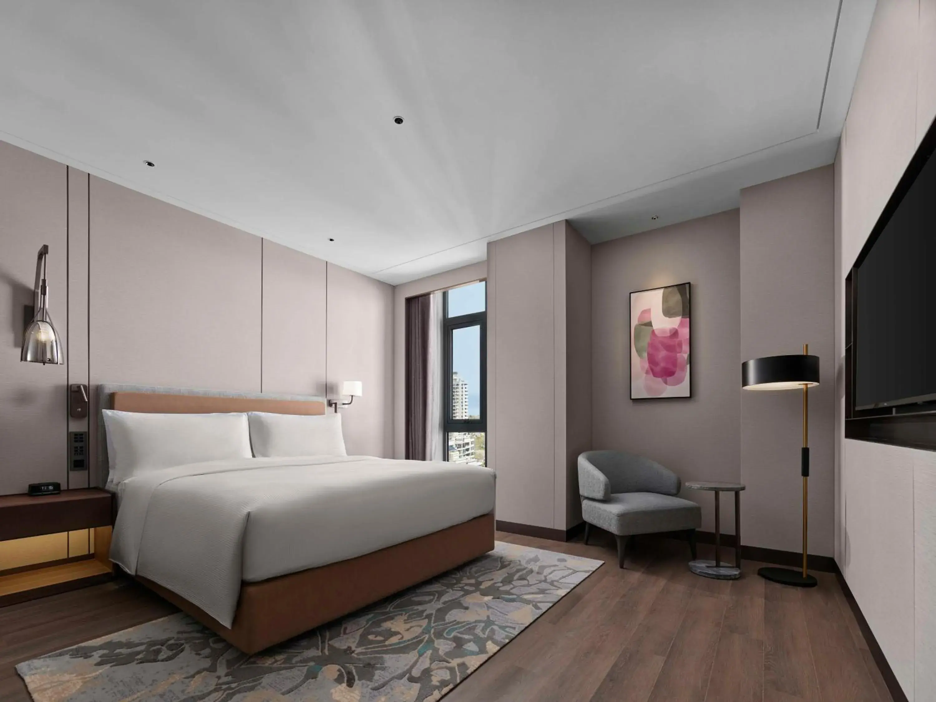 Premium King Suite with Sea View in Doubletree By Hilton Yantai Golden Coast Hotel & Suites Premium King Suite with Sea View in Doubletree By Hilton Yantai Golden Coast Hotel & Suites