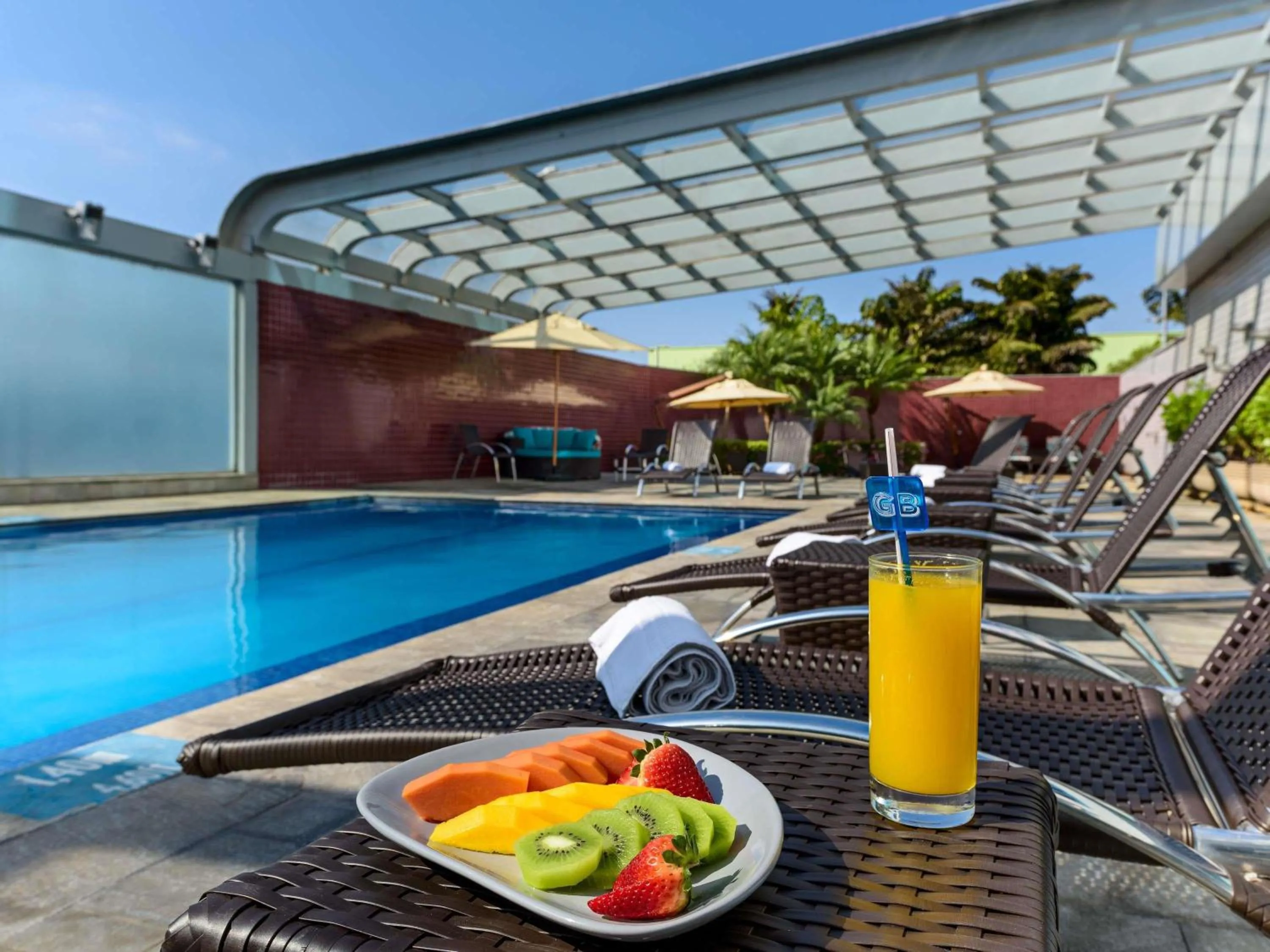 Pool view in Novotel Sao Paulo Center Norte