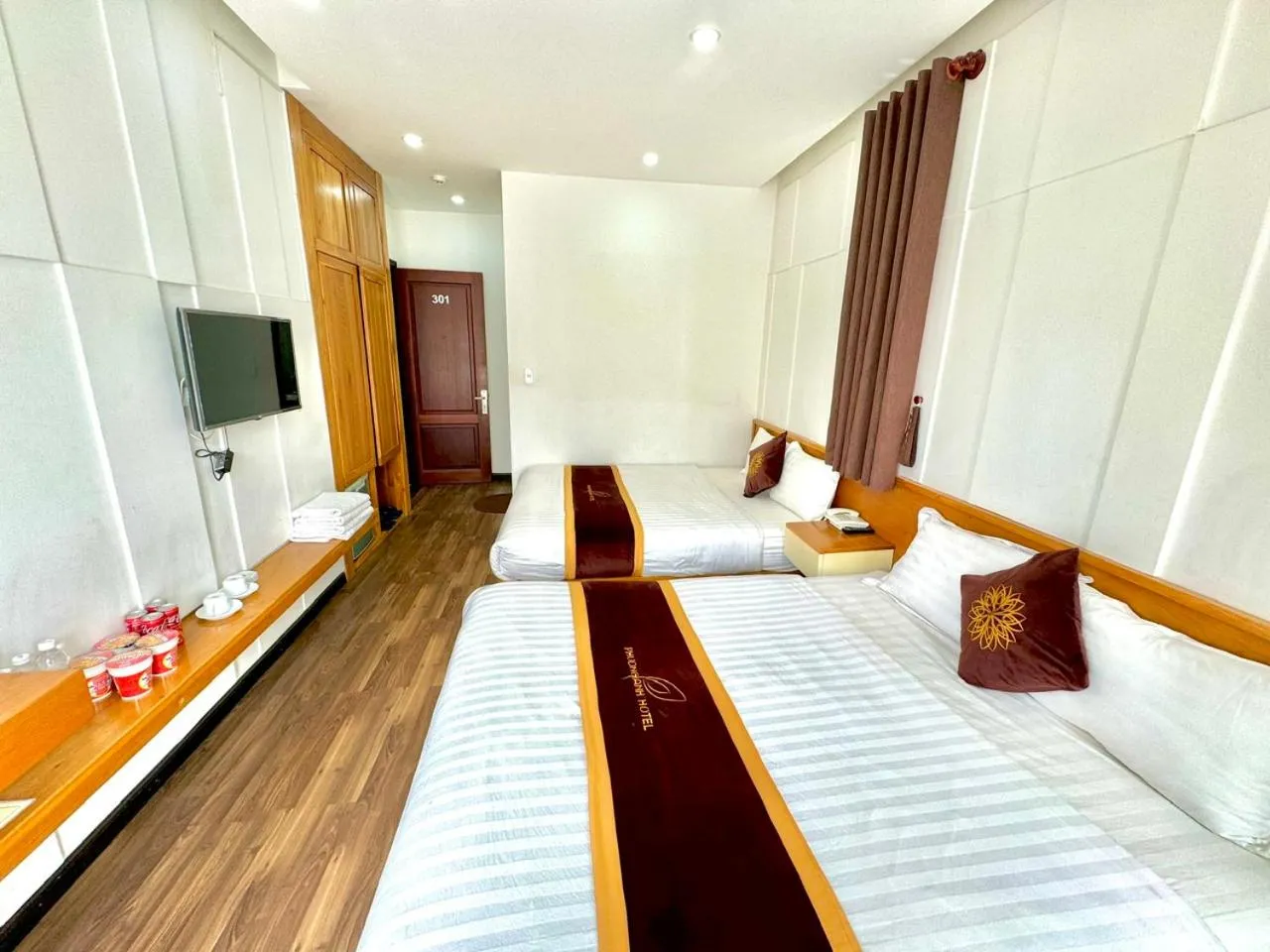 Bed in Phương Anh Valley Hotel