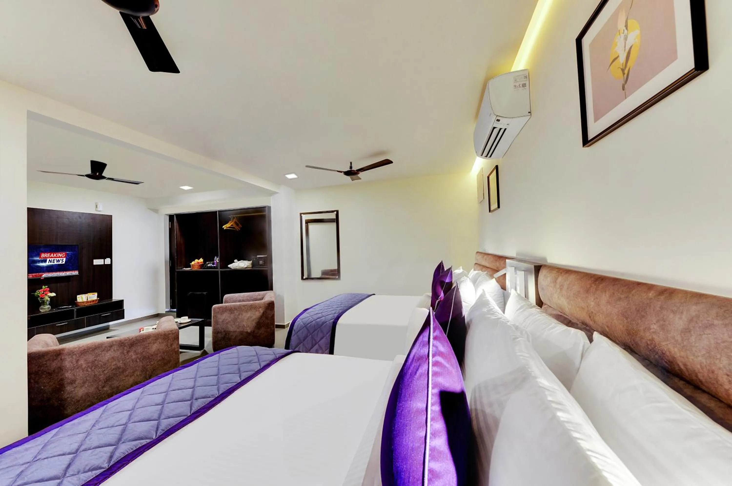 Bed in The Lavender Hotel