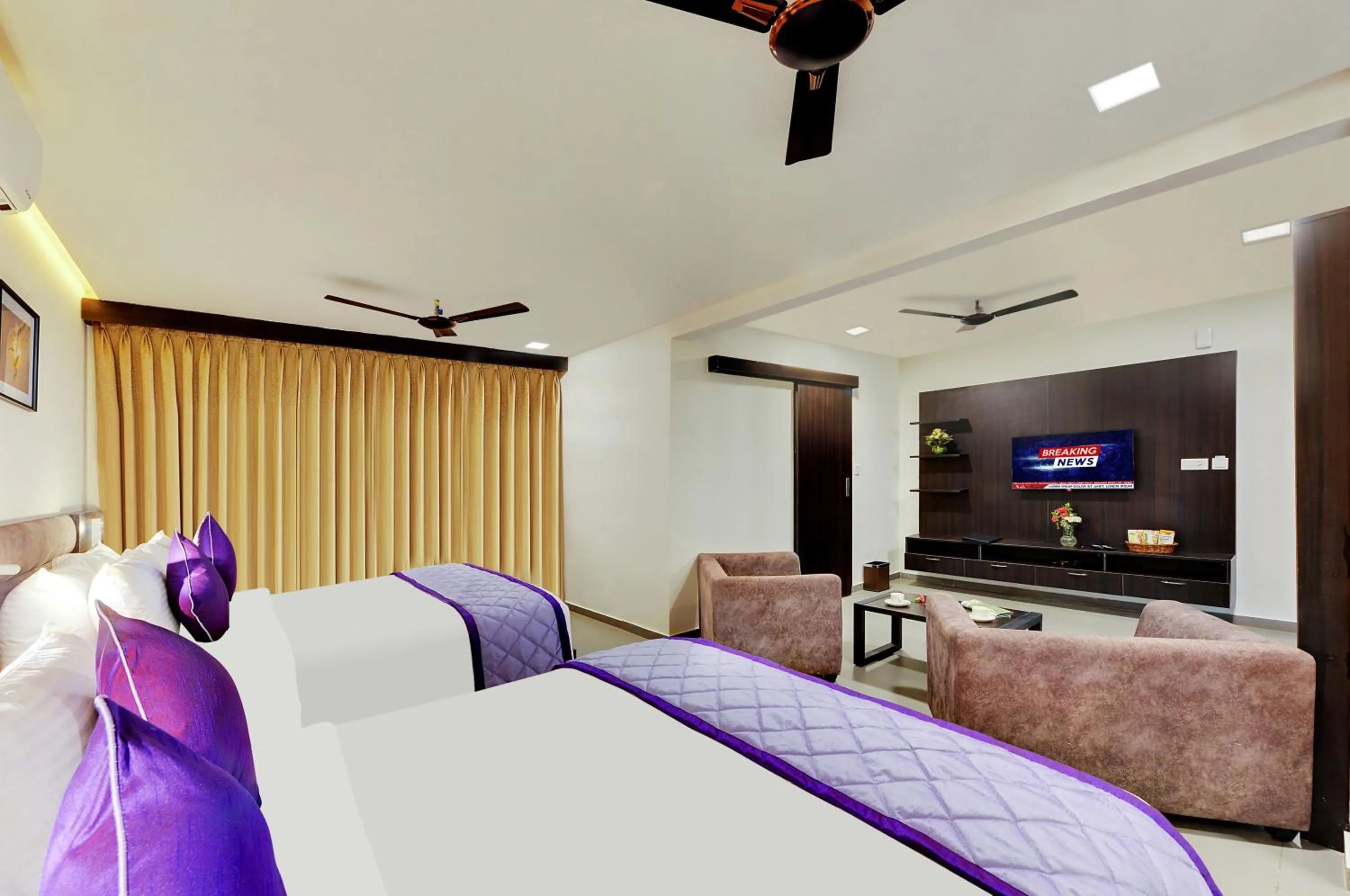 Bed in The Lavender Hotel