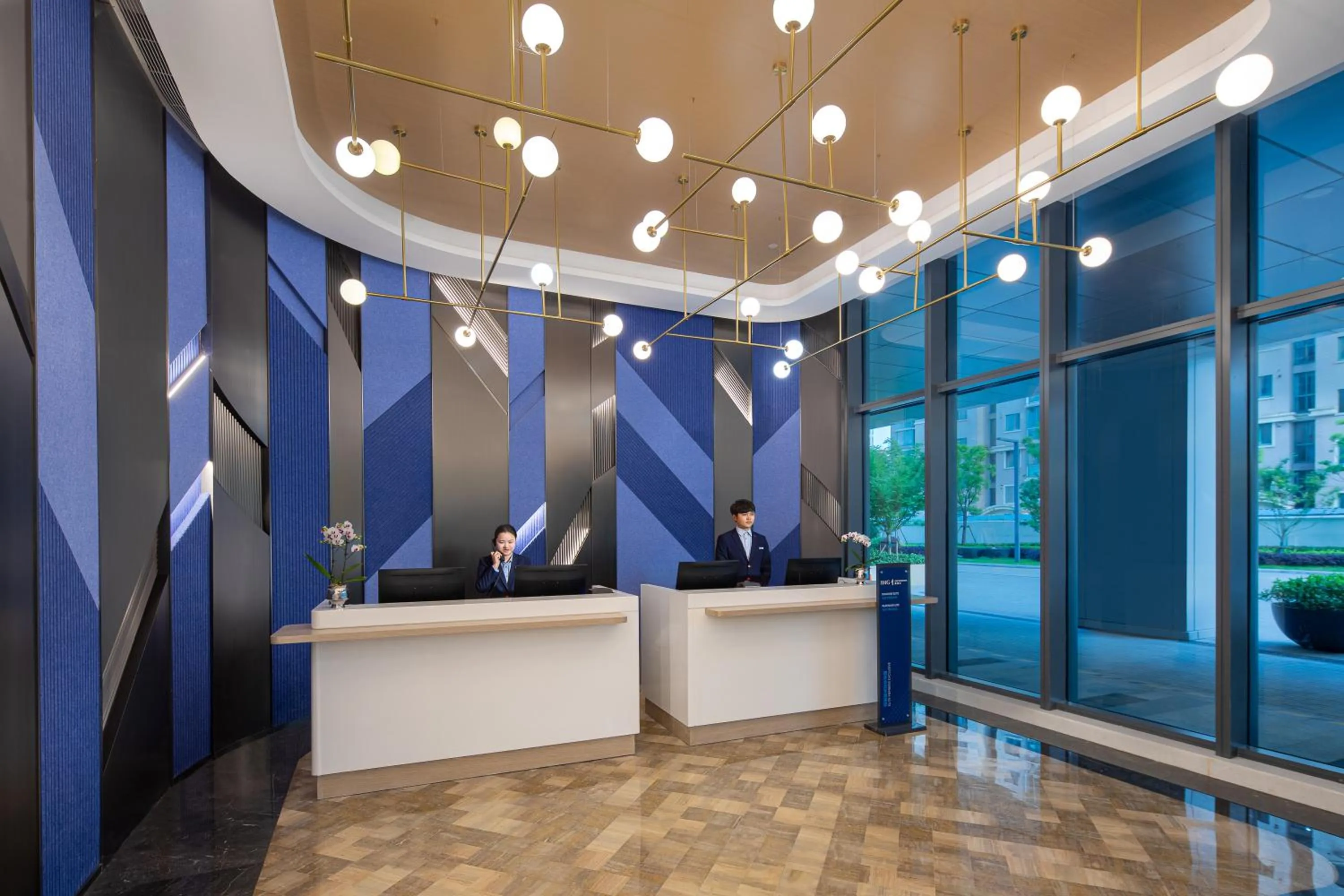 Lobby or reception in Holiday Inn Express Changfeng Park