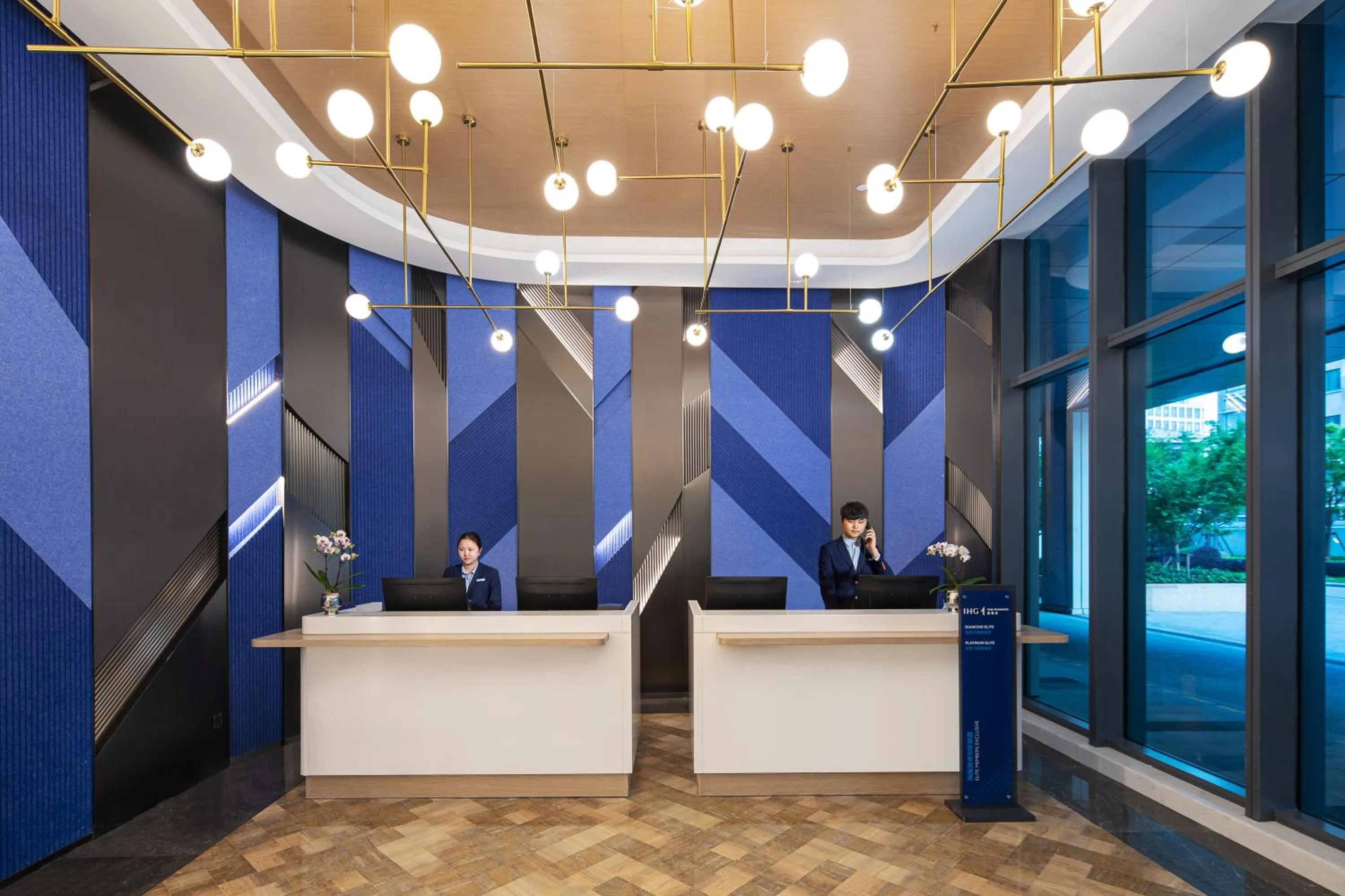 Lobby or reception in Holiday Inn Express Changfeng Park