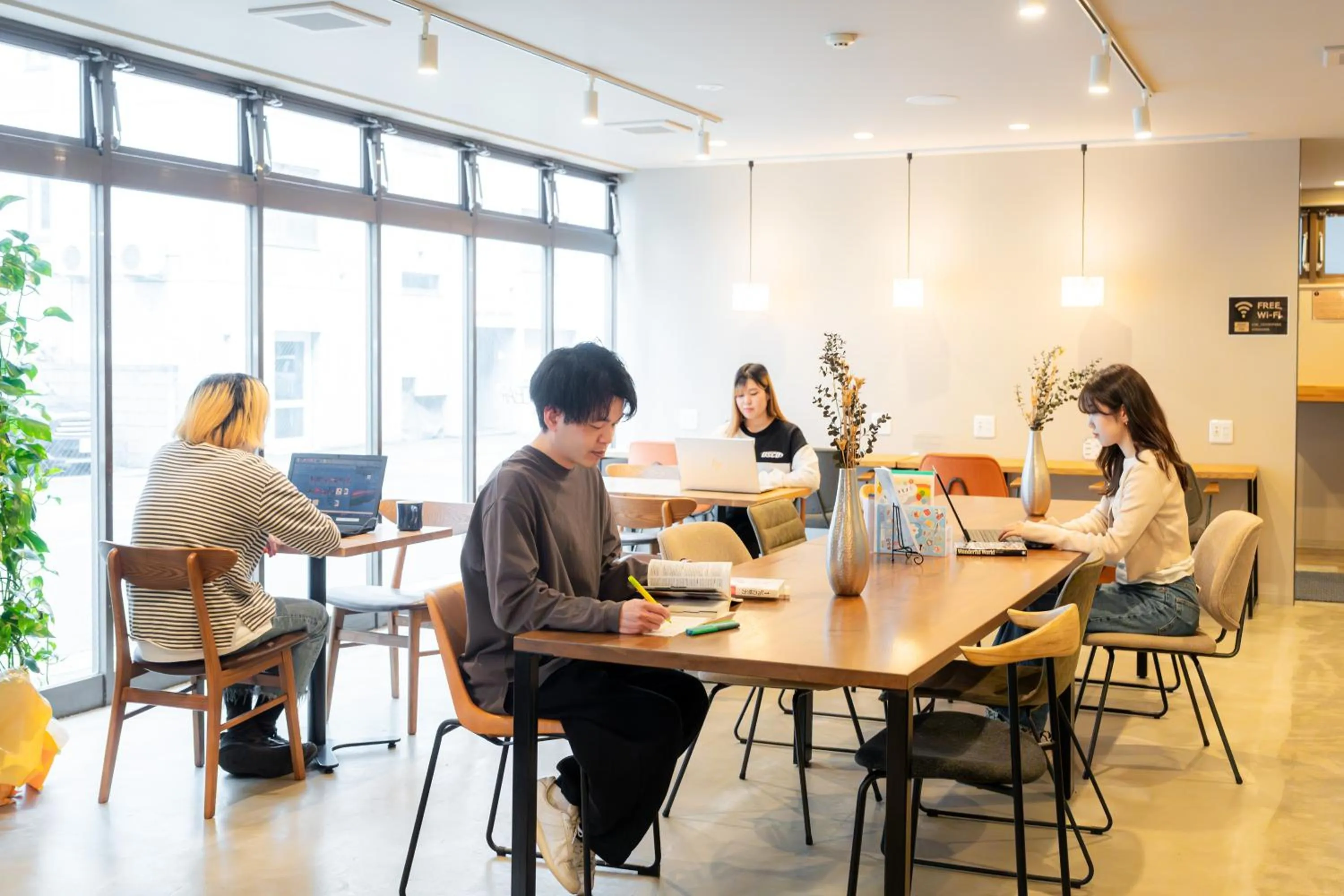 Communal lounge/ TV room in Grand Hostel LDK Odori Park