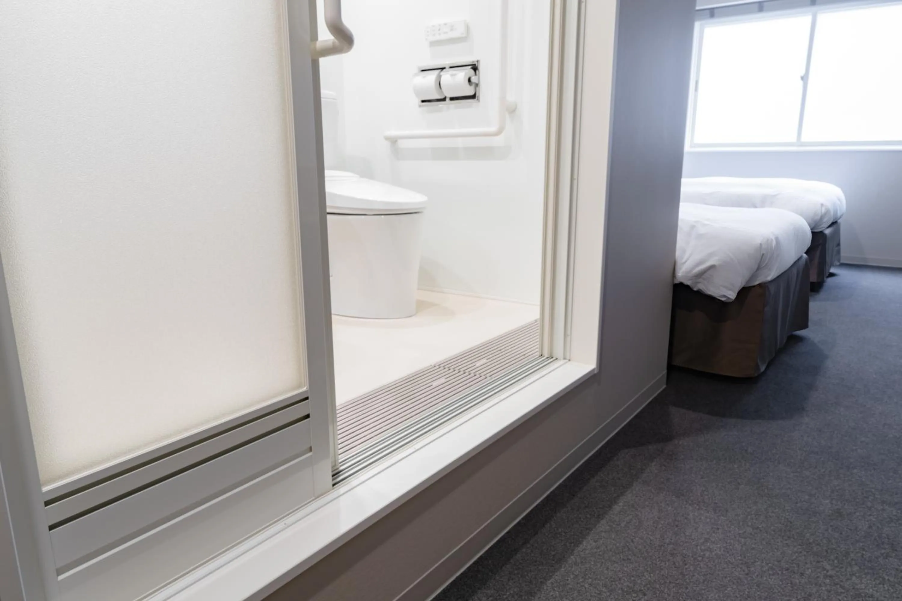 Toilet, Bed in The Stay Sapporo Annex
