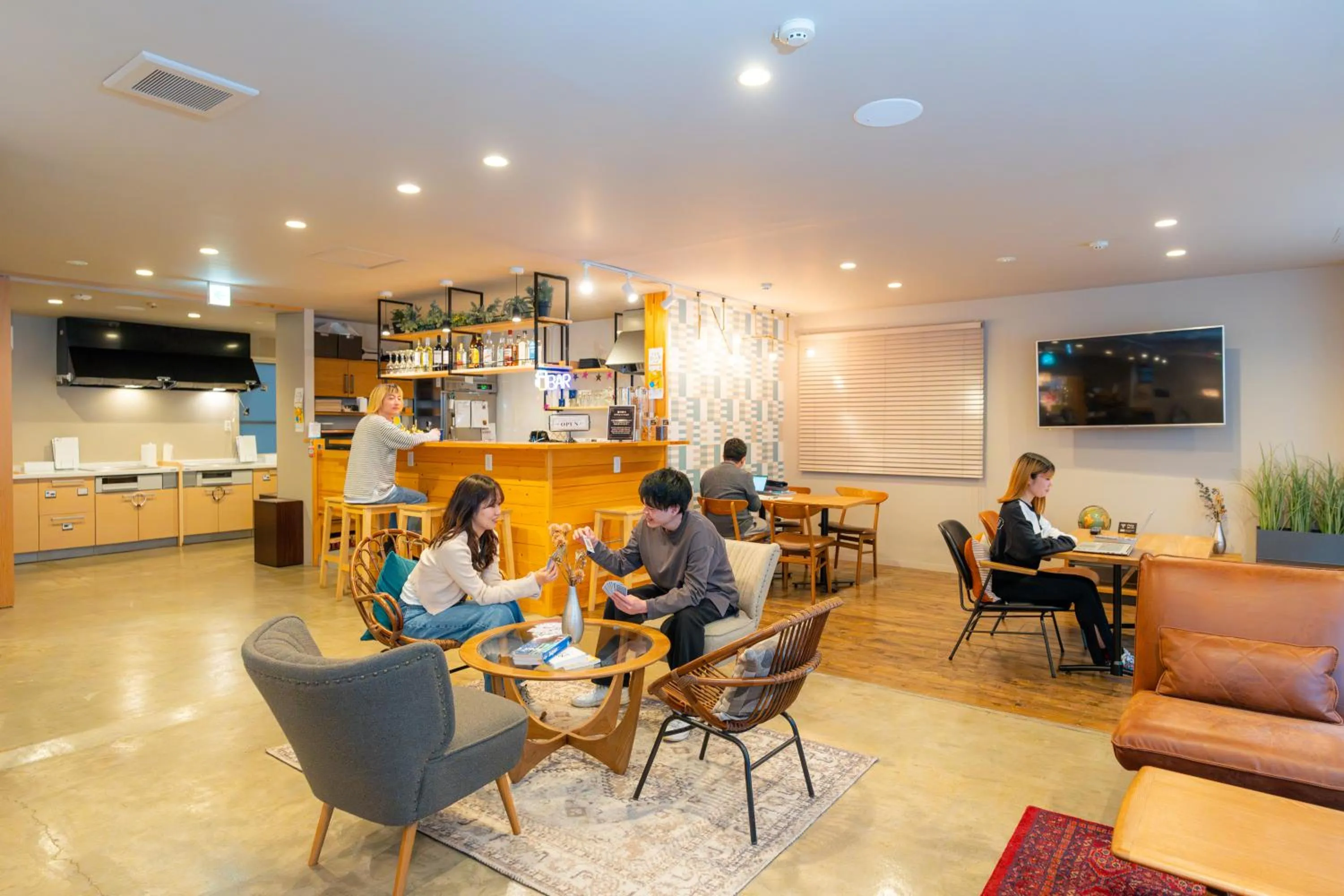 Lounge or bar in Grand Hostel LDK Odori Park