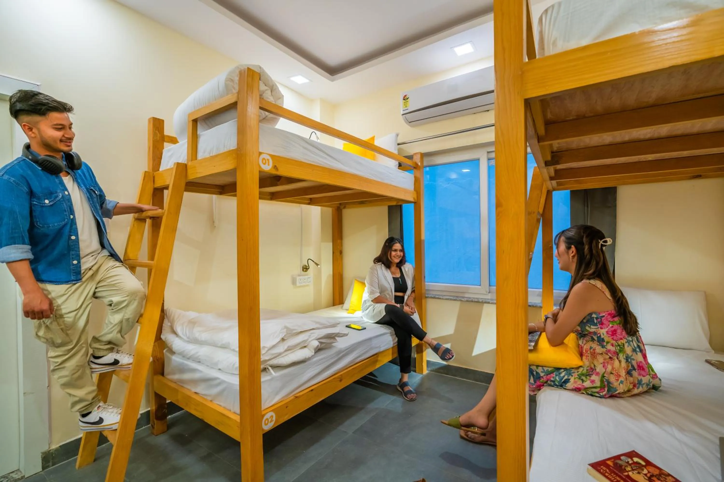 Bed in The Social Stays Rishikesh