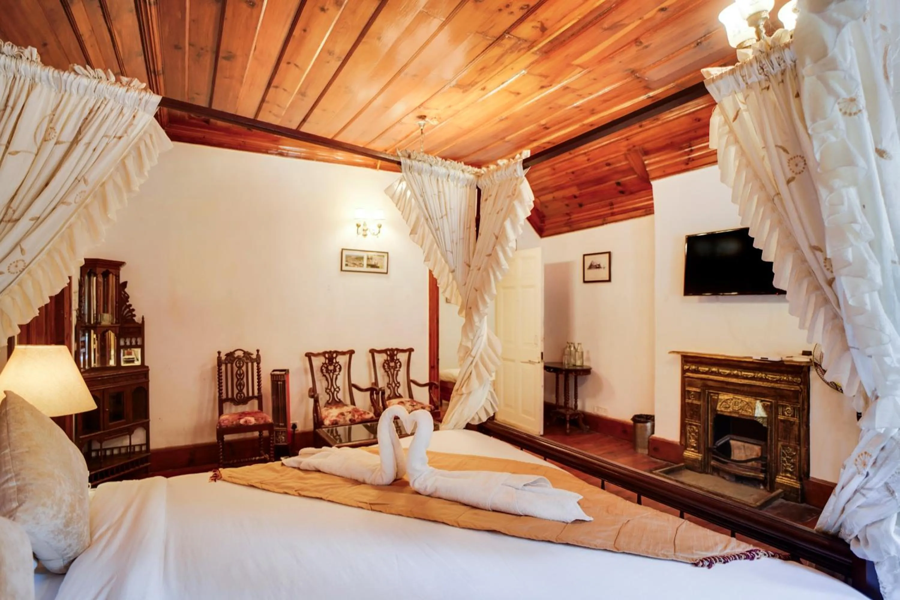 Bed in Shimla British Resort