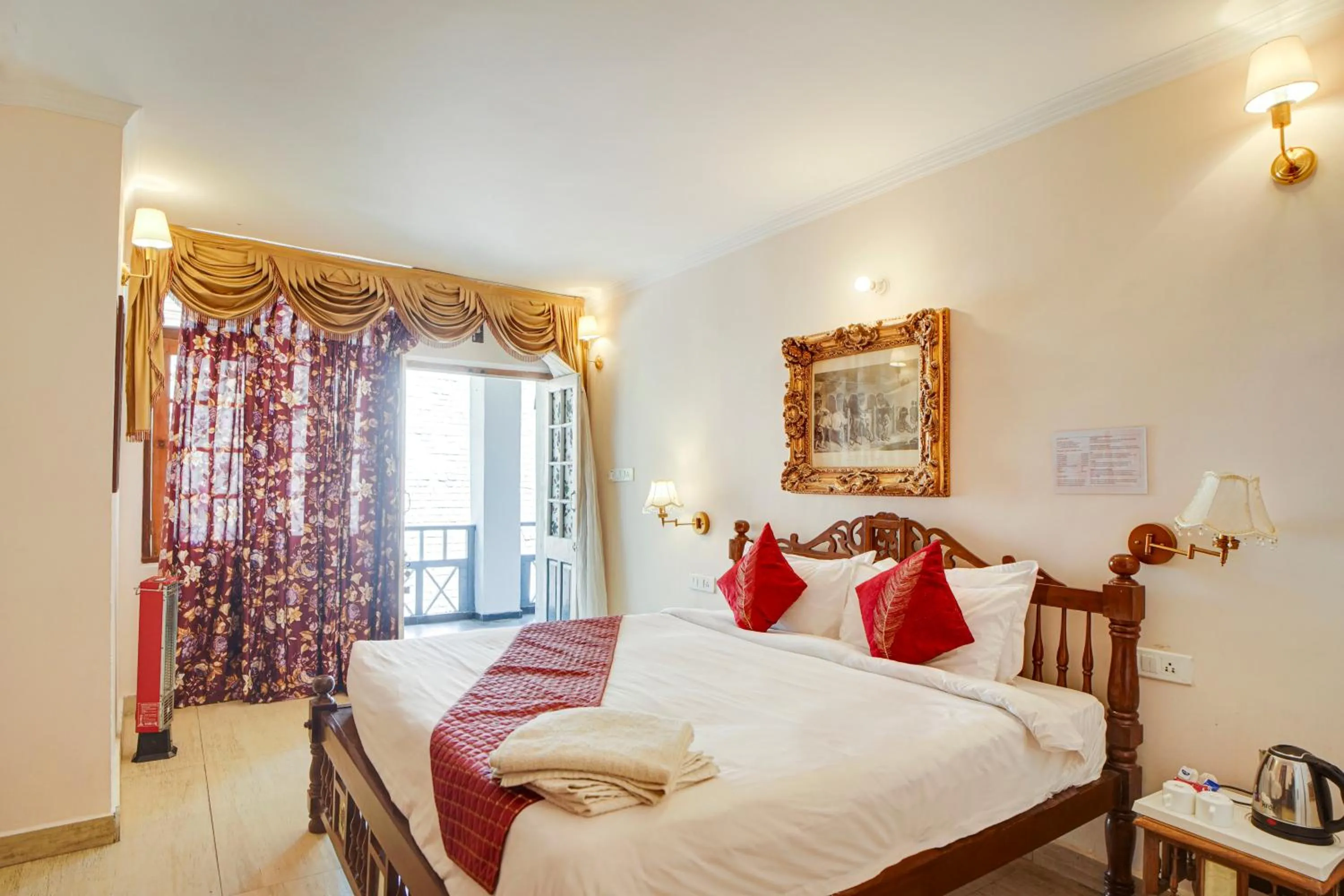 Bed in Shimla British Resort