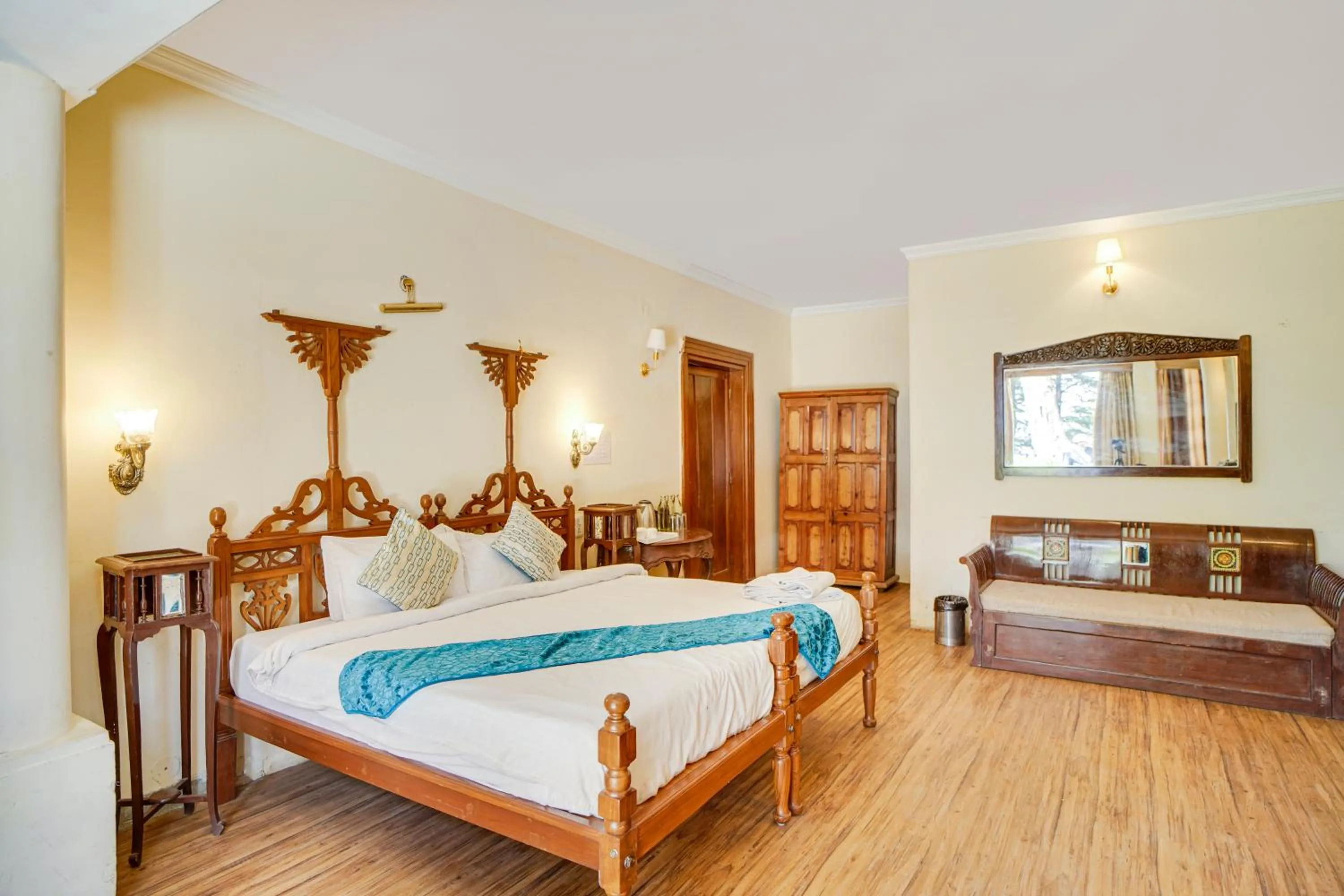 Bed in Shimla British Resort