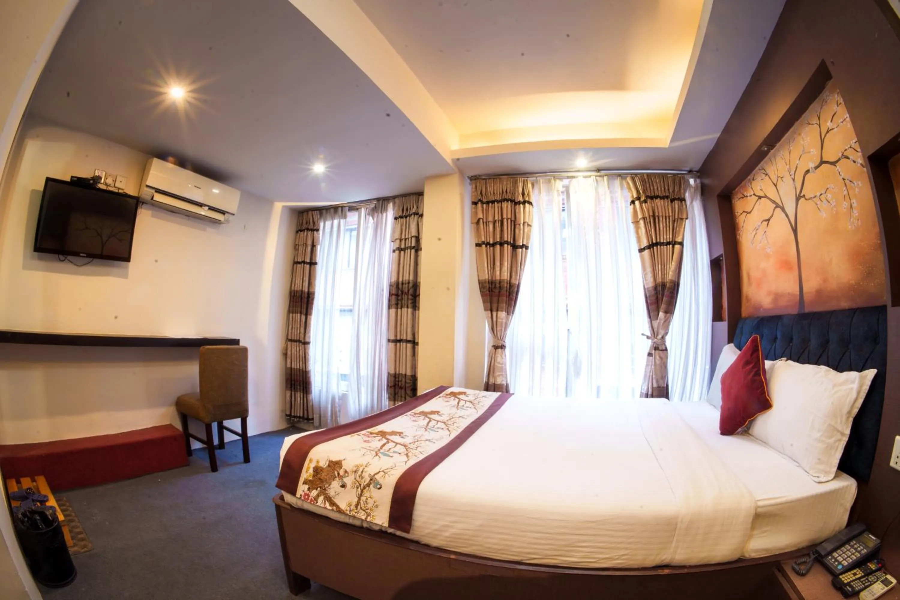 Photo of the whole room, Bed in Hotel Kathmandu square