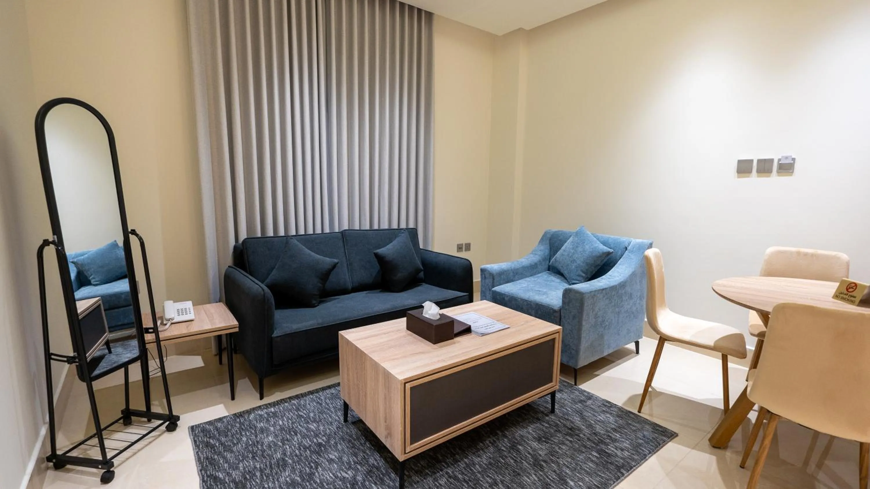 Seating area in Maskan Alolya Serviced Apartment