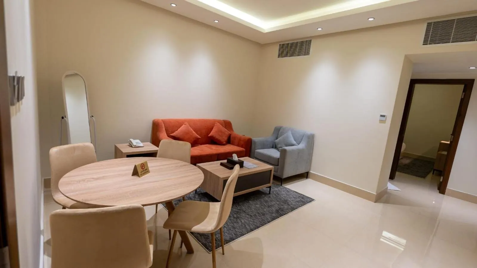 Seating area in Maskan Alolya Serviced Apartment