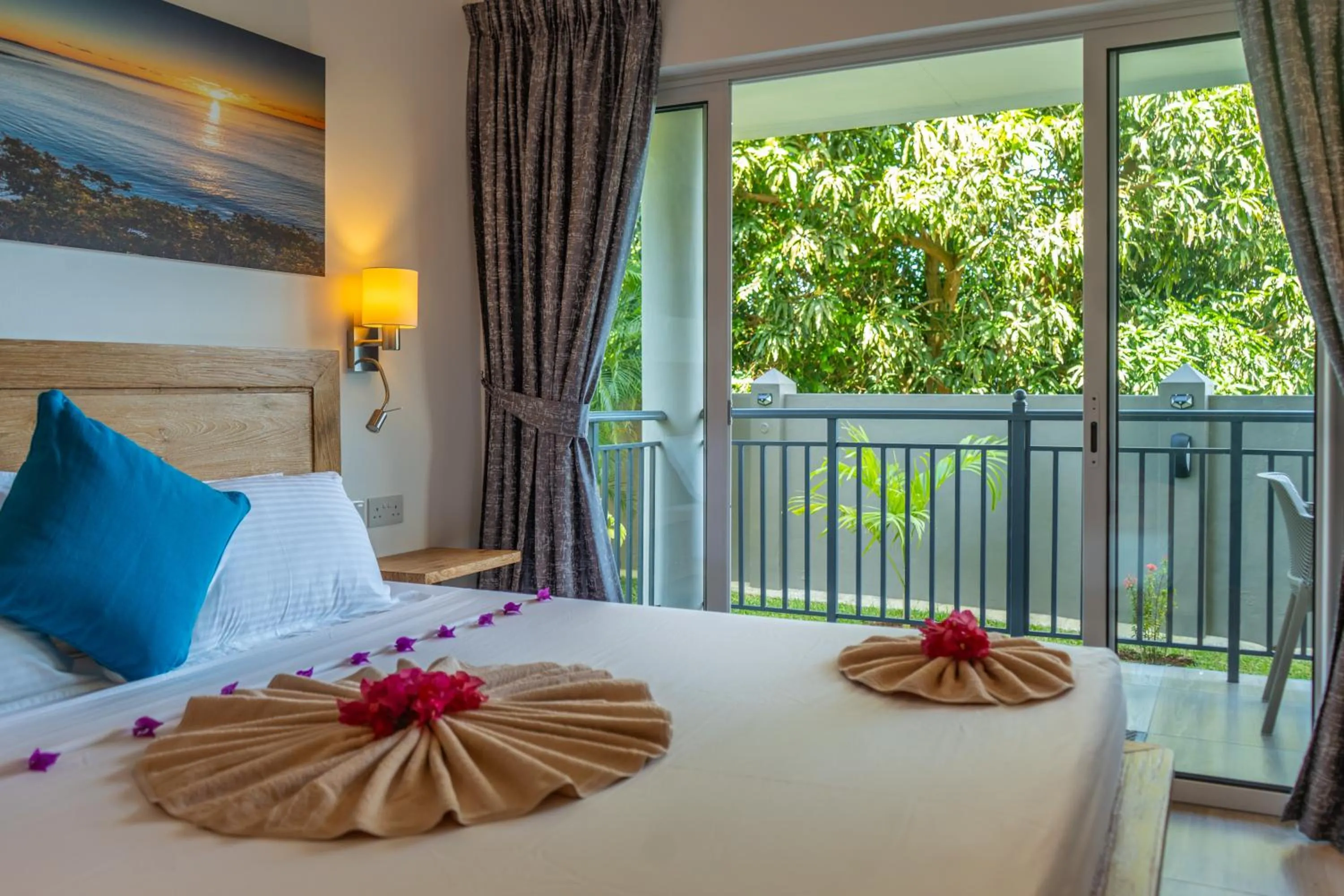 Balcony/Terrace, Bed in Summer Sand Holiday Apartments