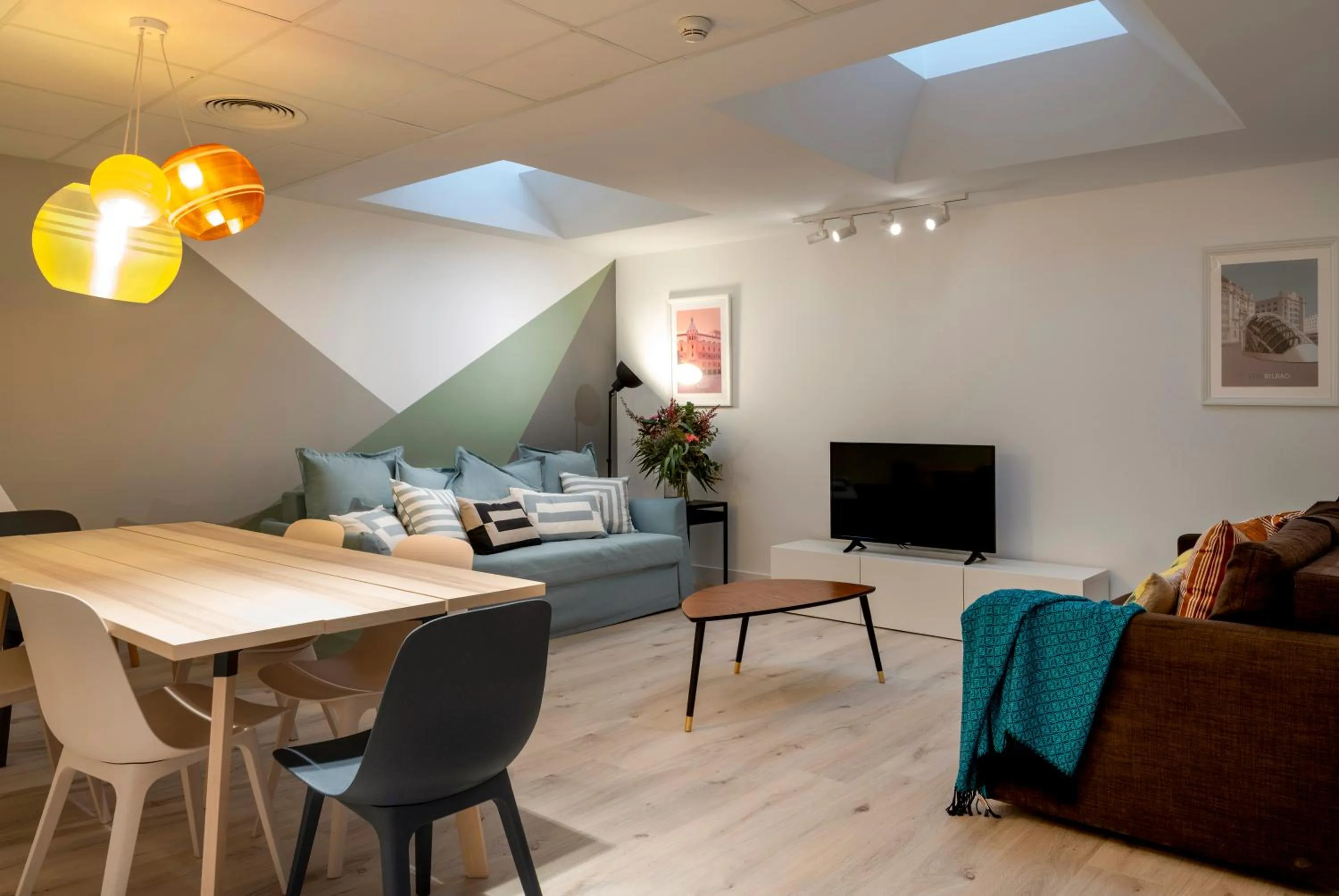 Living room in Santiago Apartments Bilbao