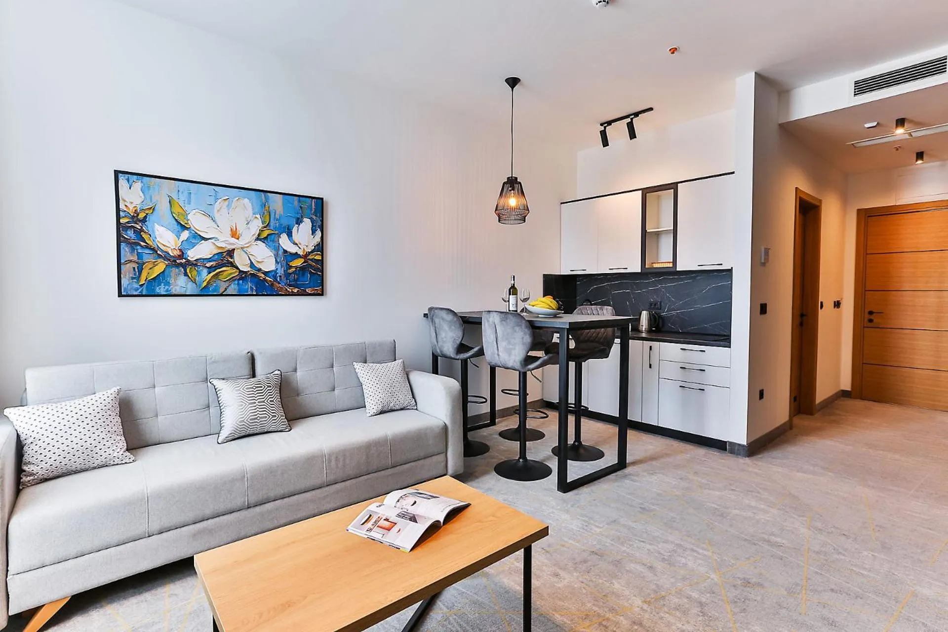 Kitchen or kitchenette in Hotel Boka