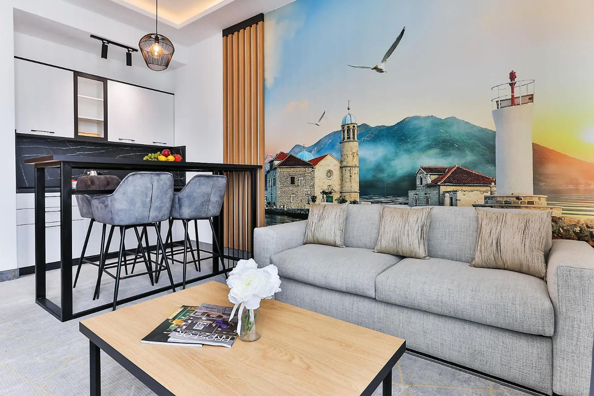 Living room in Hotel Boka