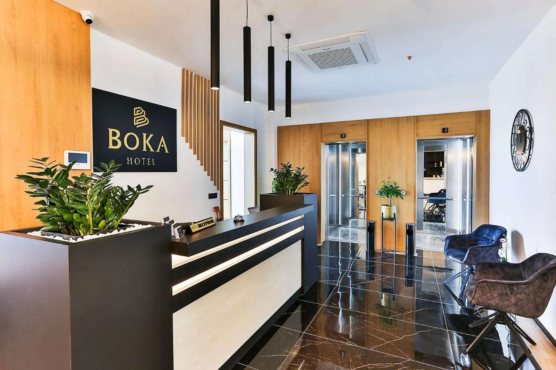 Lobby or reception in Hotel Boka