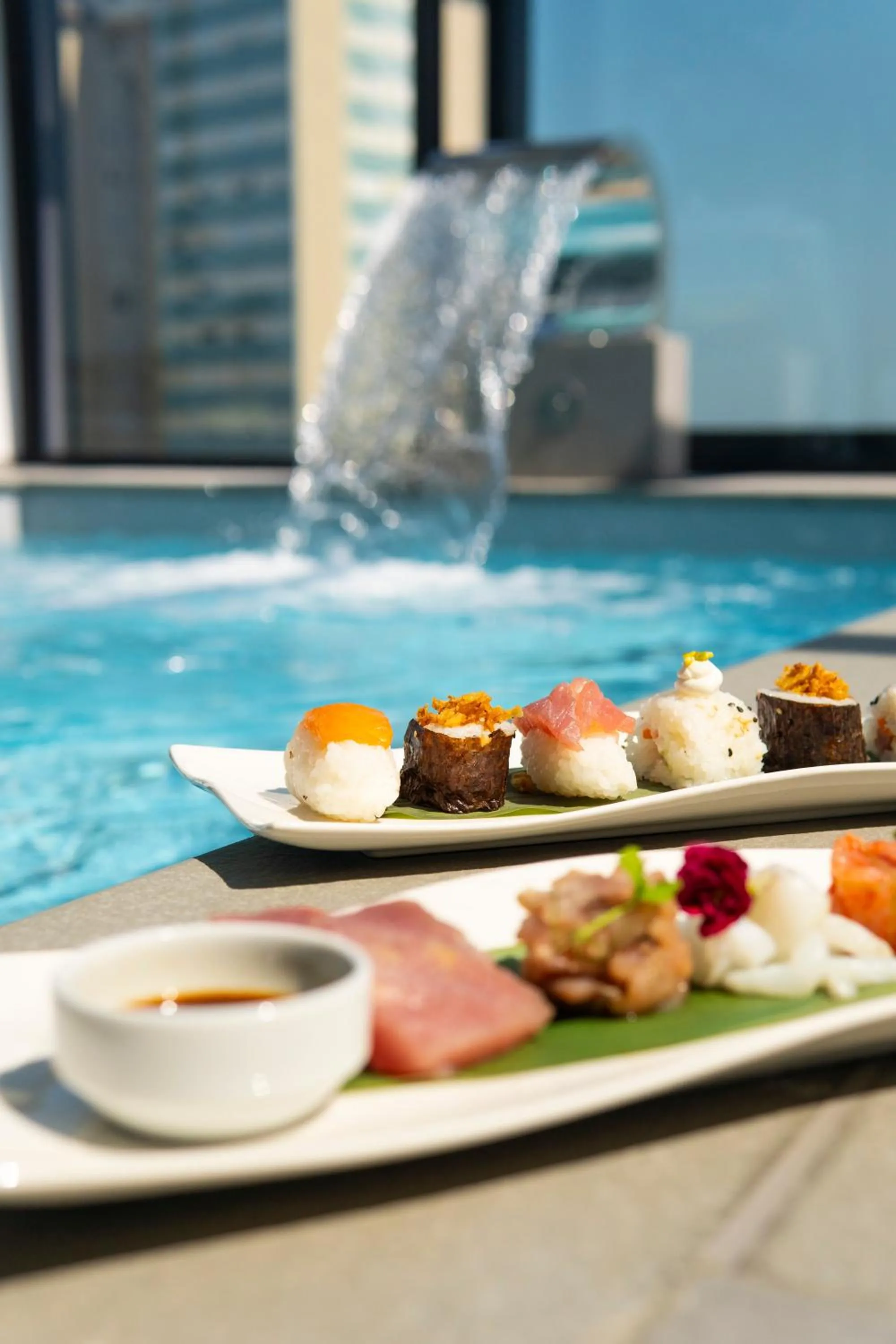 Pool view in Bolina Suite & Spa