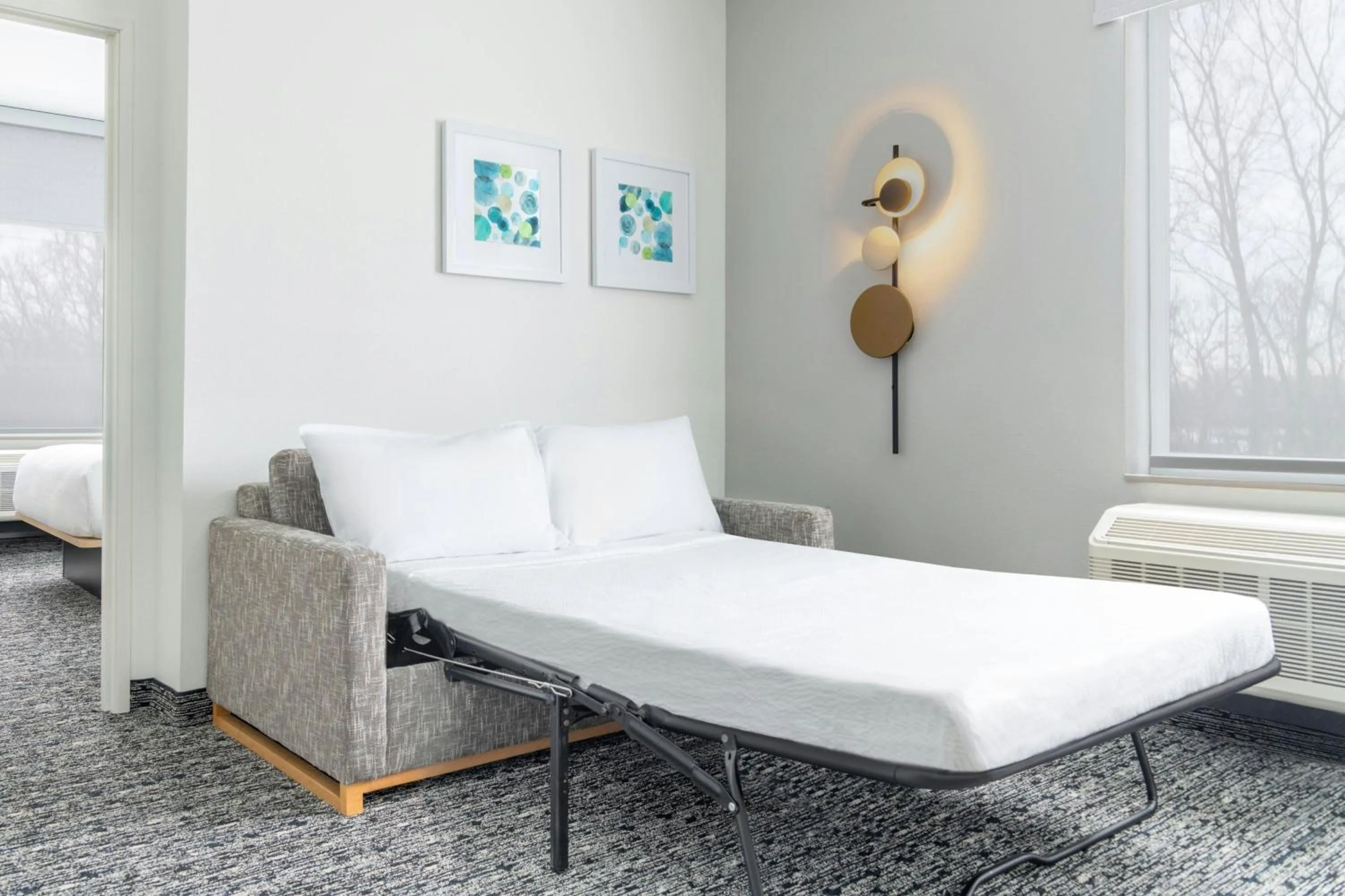 Living room, Bed in TownePlace Suites by Marriott Holland