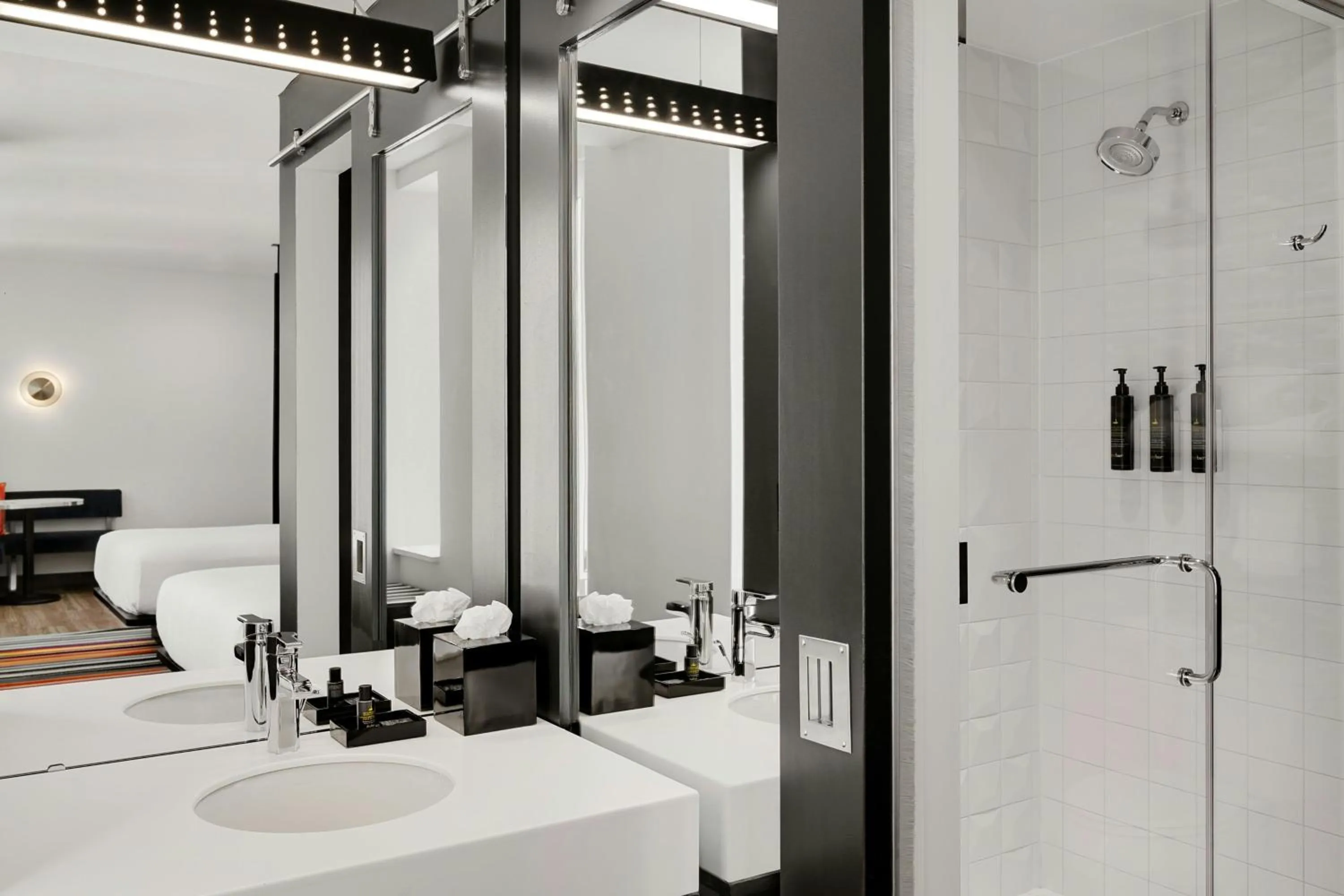 Bathroom in Aloft Indianapolis Downtown